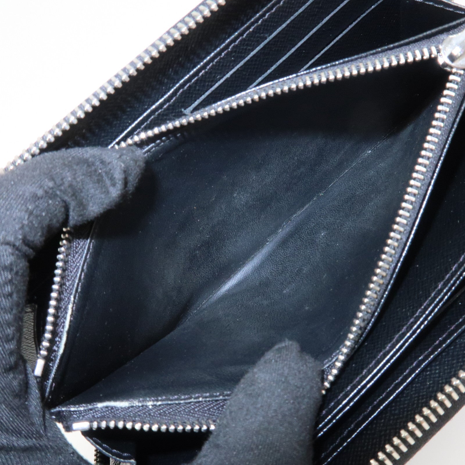 Louis Vuitton Epi Leather Zippy Long Wallet Noir Black M60072