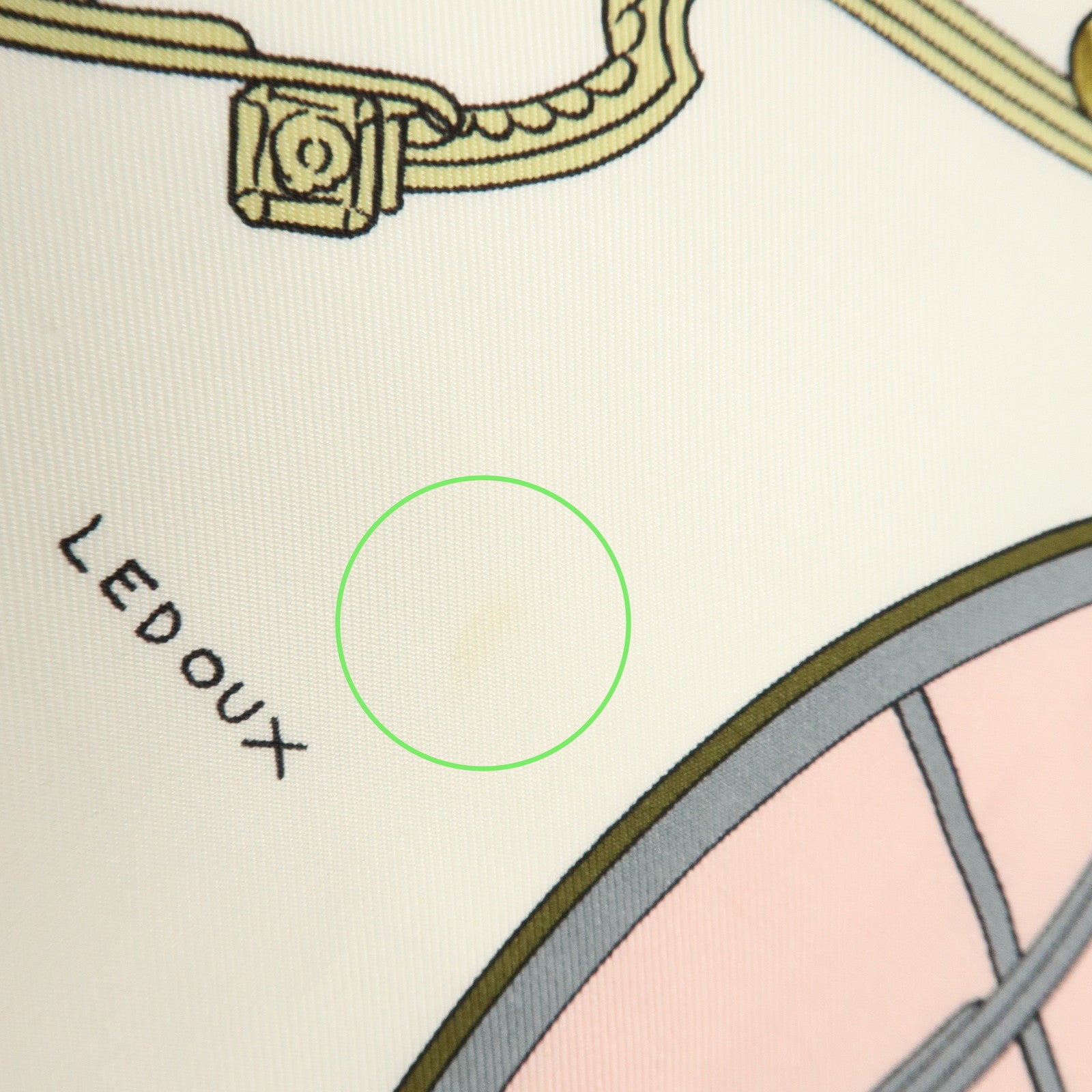 HERMES Carre 90 Silk 100% Scarf SPRINGS Carriage Print Pink White