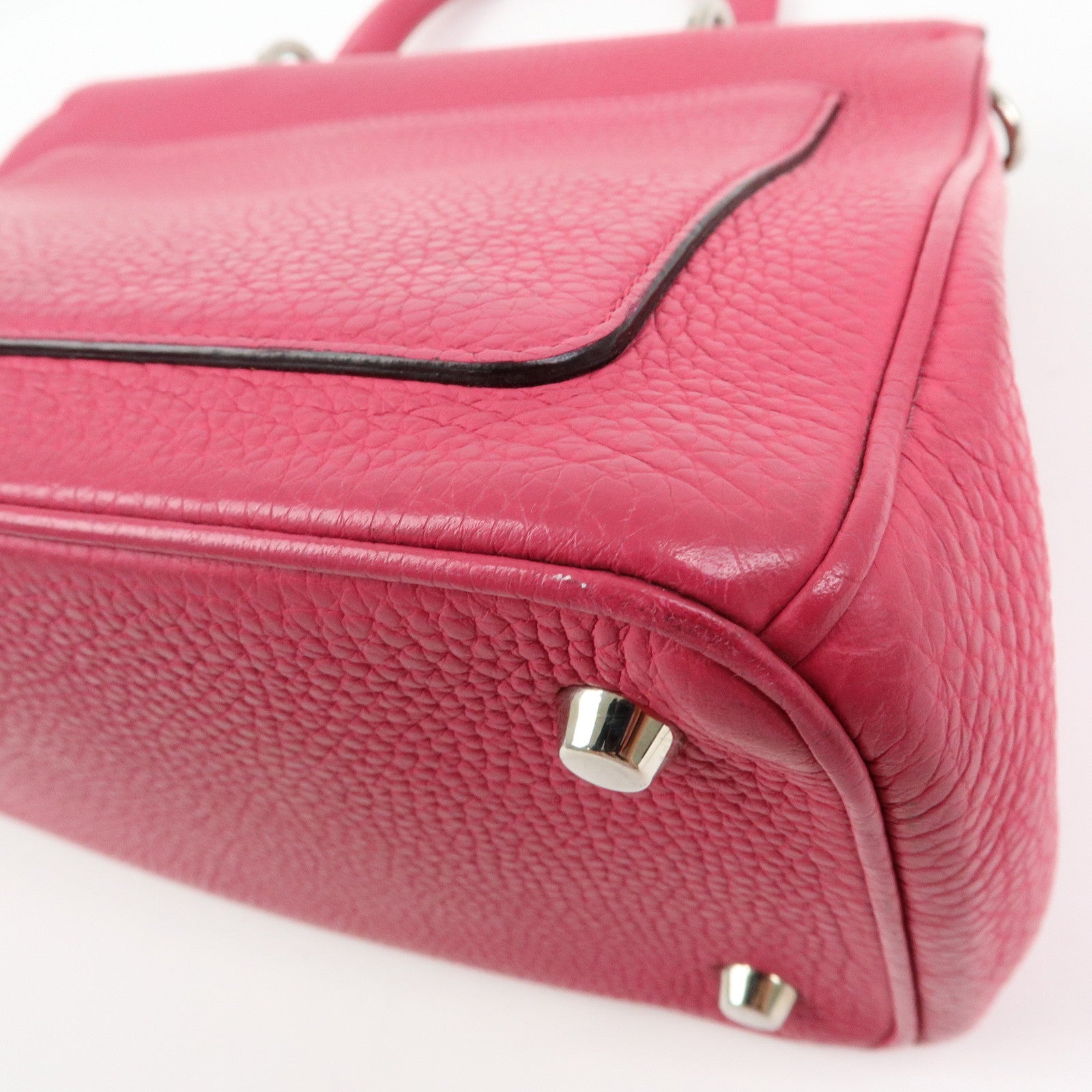 Christian Dior Be Dior Leather 2Way Bag Hand Bag Shoulder Bag Pink
