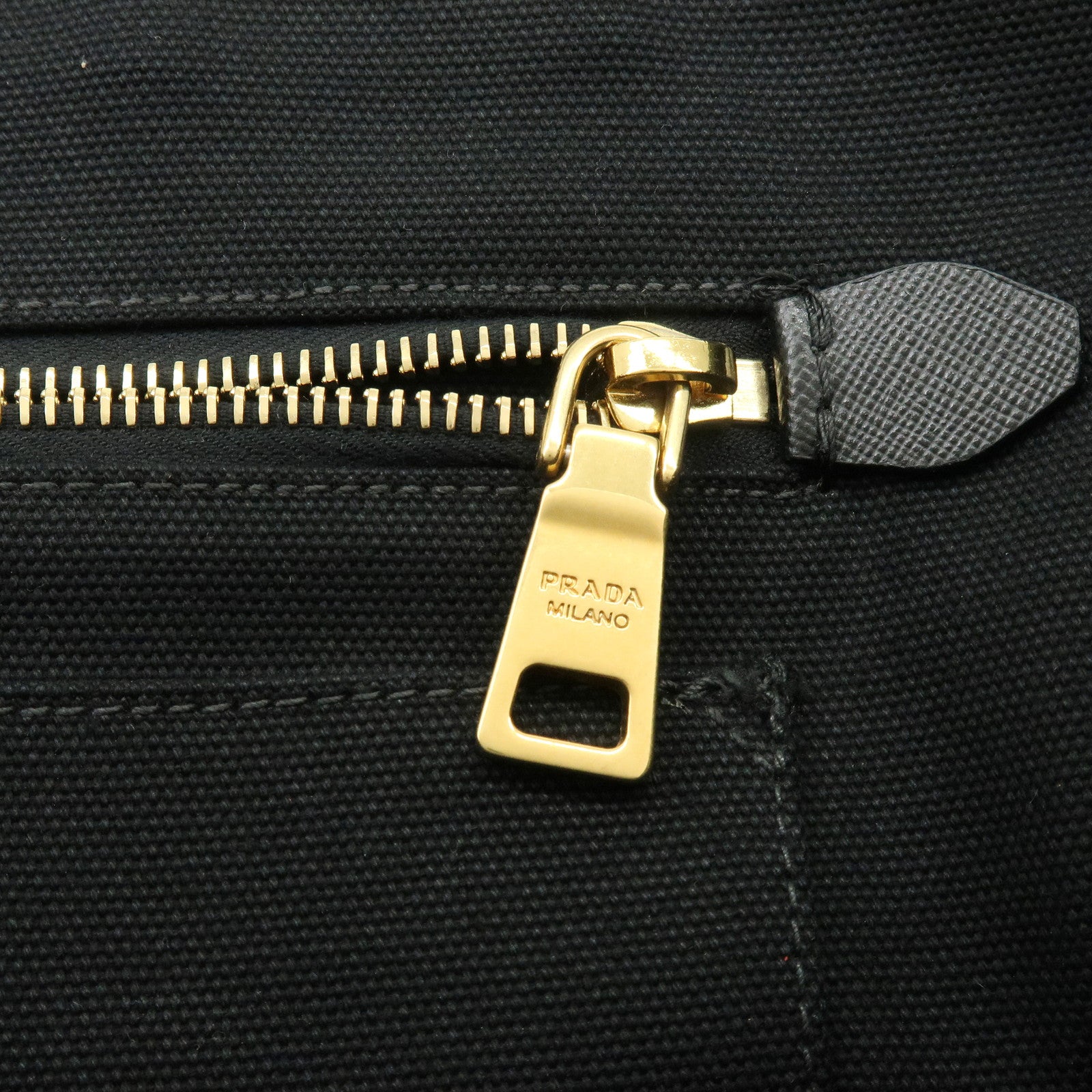 PRADA Triangle Logo Canapa Large Canvas Tote Bag Orange B1872B