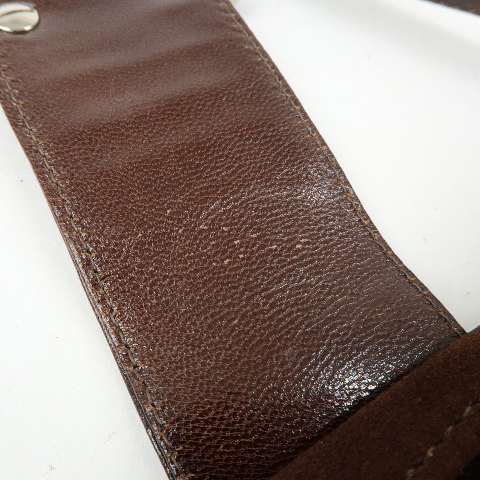 FENDI Suede Leather Shoulder Bag Hand Bag Brown 26568