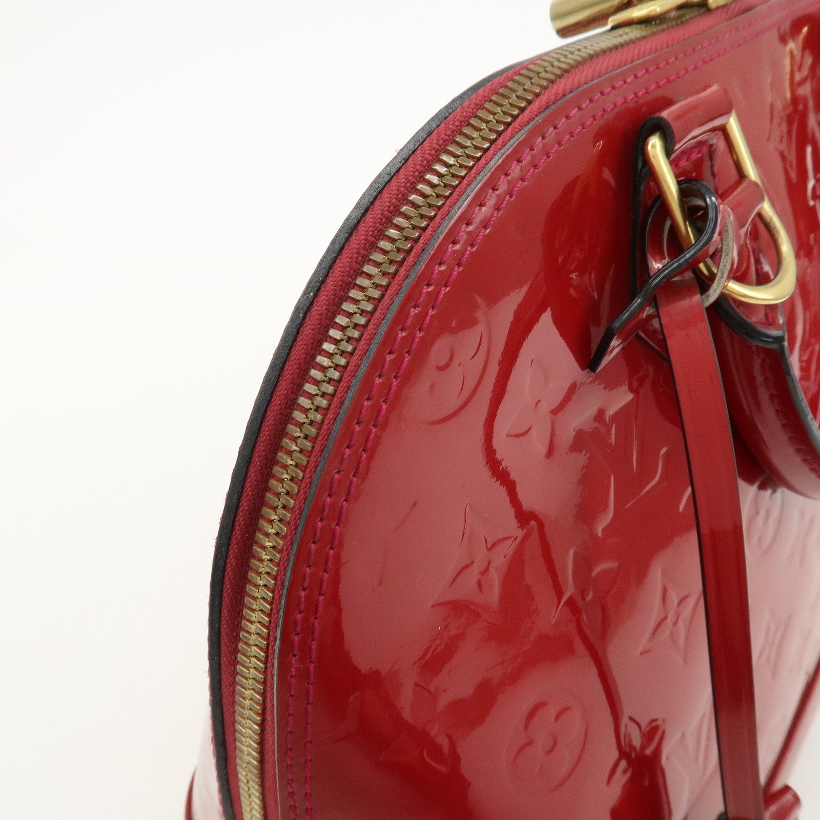 Louis Vuitton Monogram Vernis Leather Alma PM Hand Bag Rouge M91693