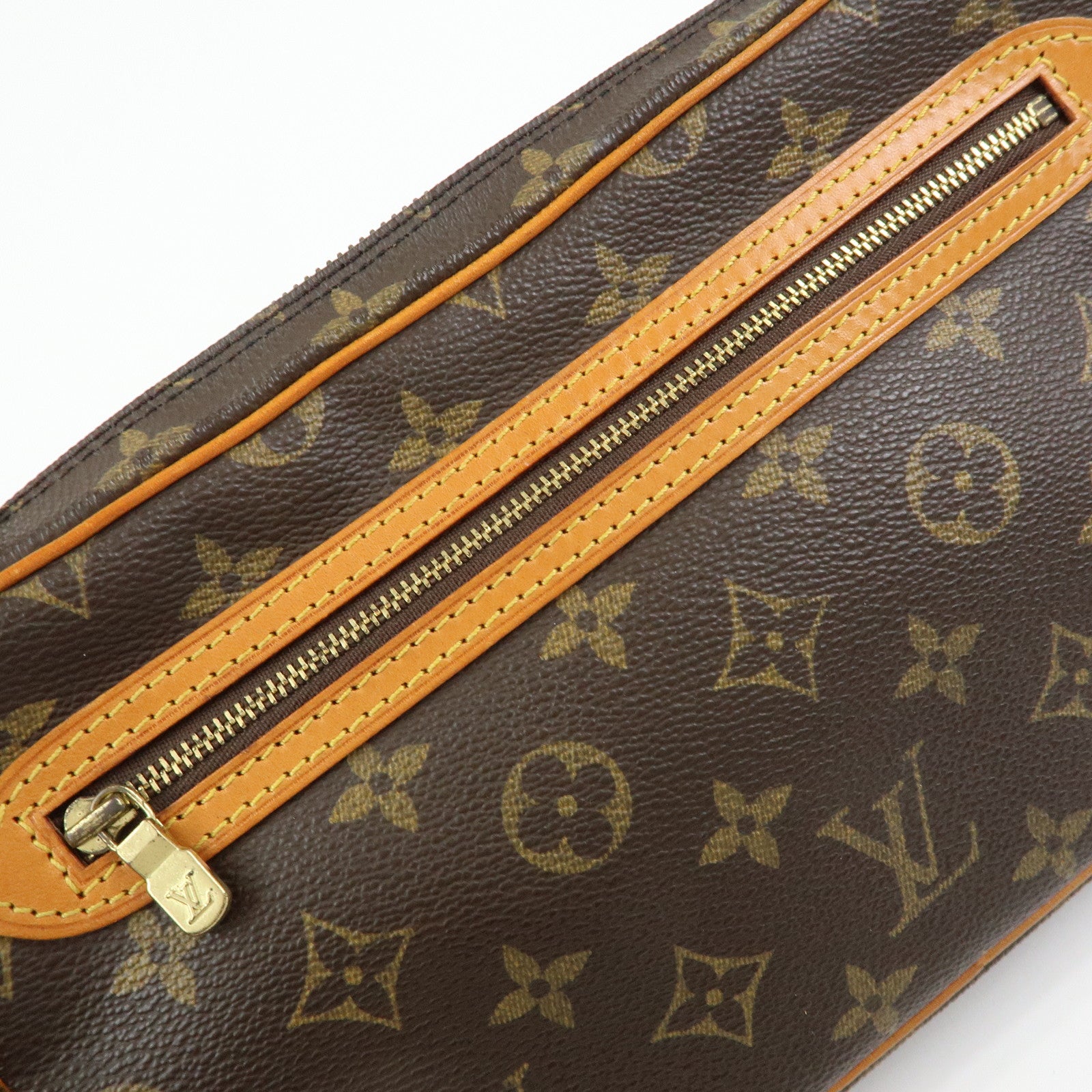 Louis Vuitton Monogram Marly Dragonne GM Clutch Bag Brown M51825