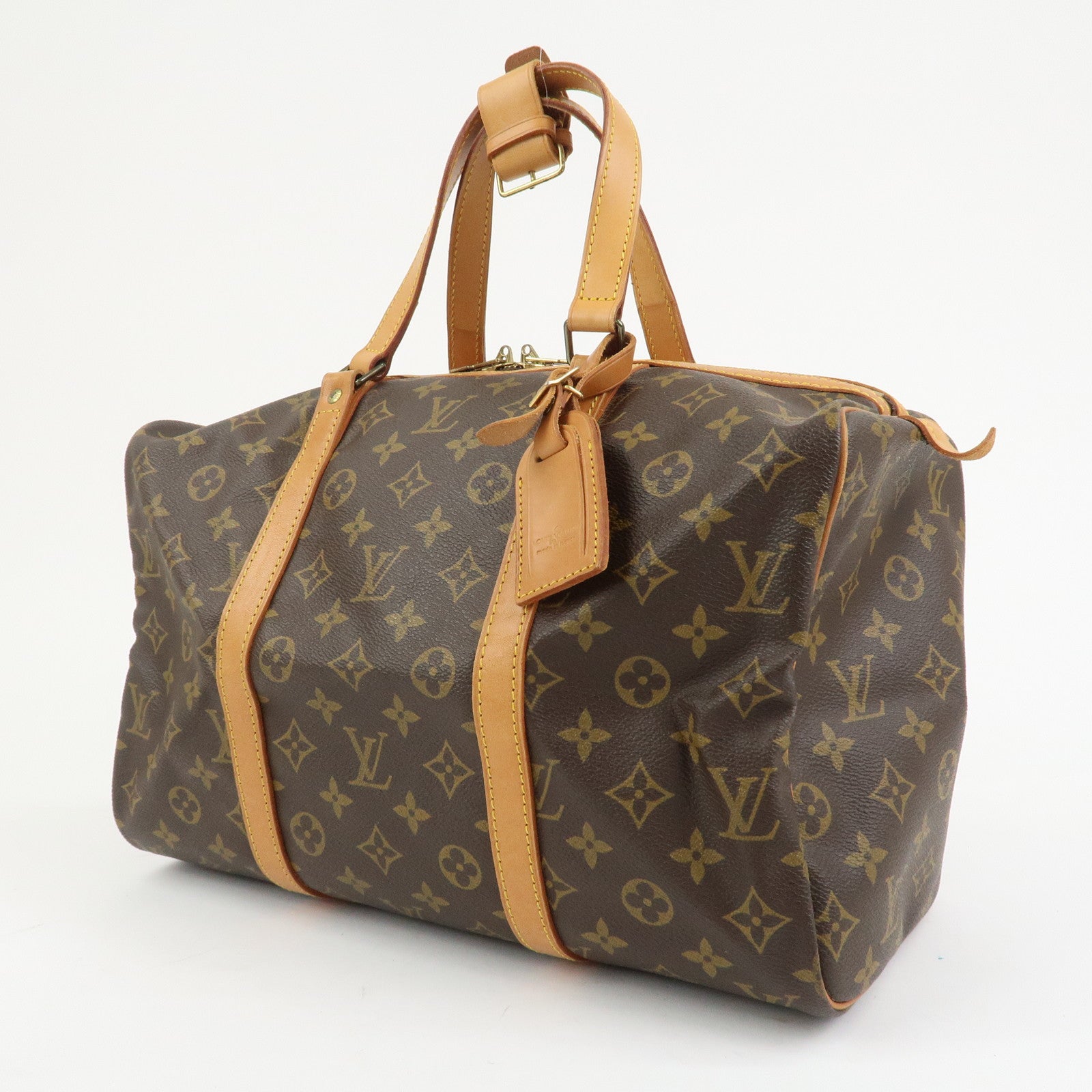 Louis Vuitton Monogram Sac Souple 35 Boston Bag Brown M41626