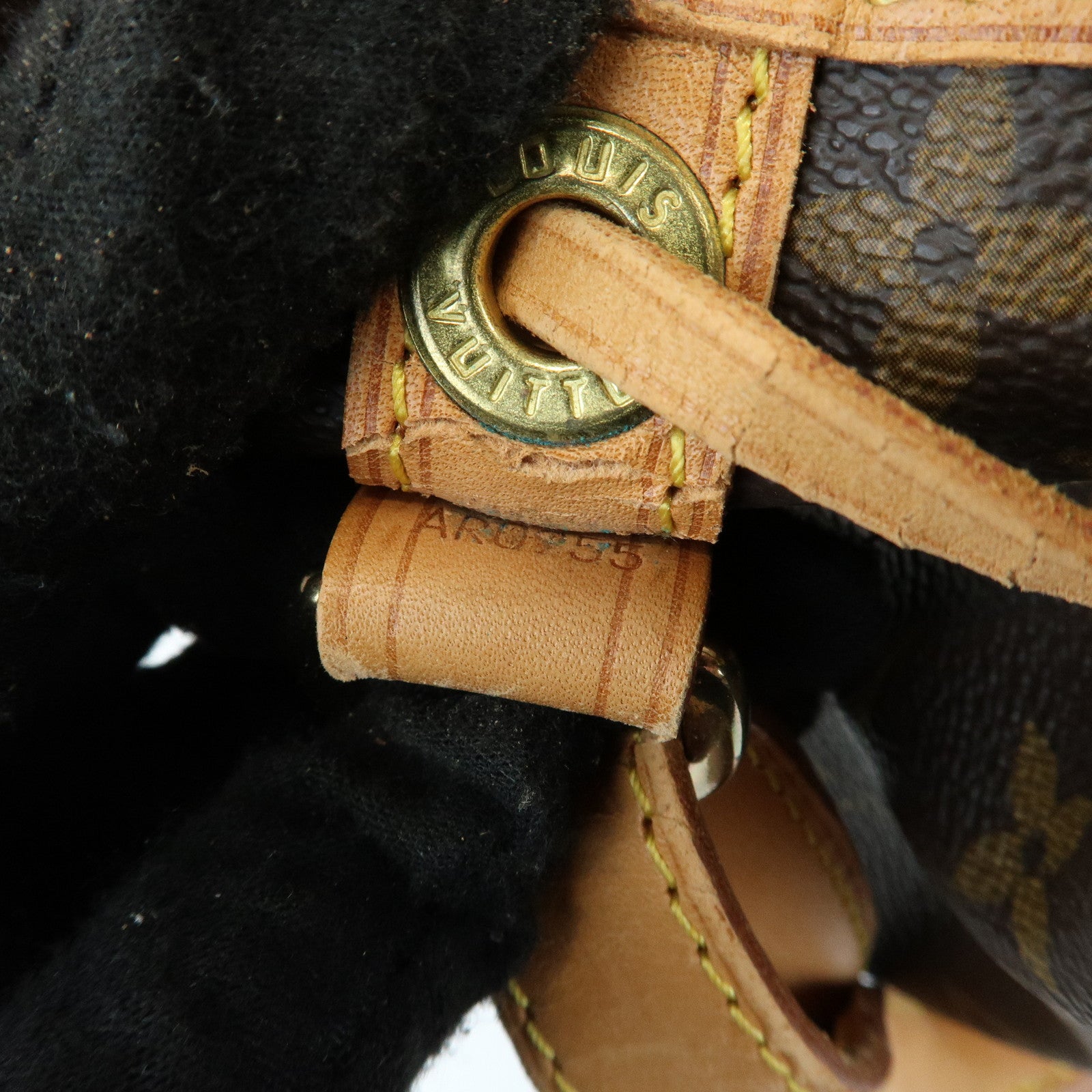Louis Vuitton Monogram Canvas Petit Noe Shoulder Bag Brown M42226