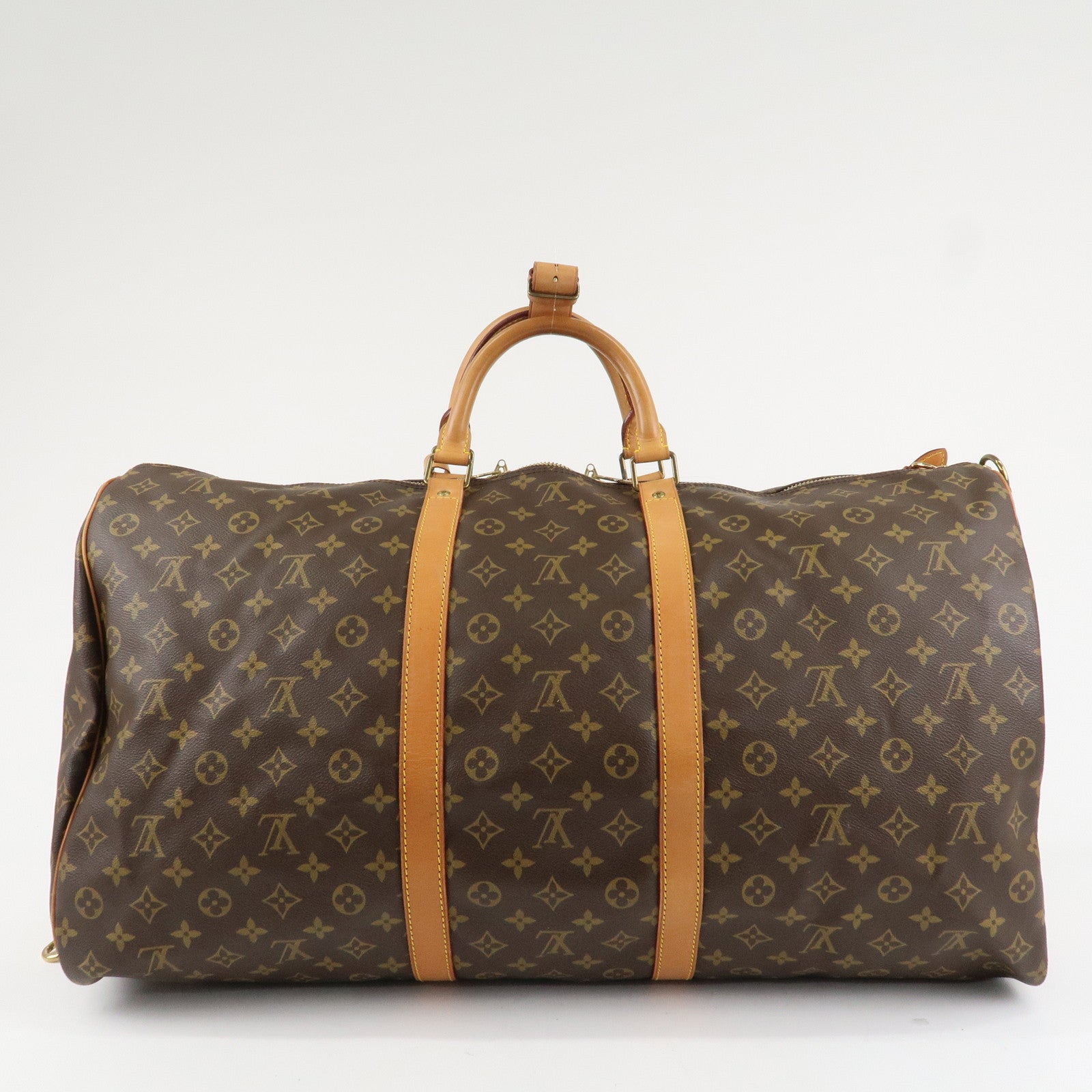 Louis Vuitton Monogram Keep All Bandouliere 60 Bag Brown M41412 Used