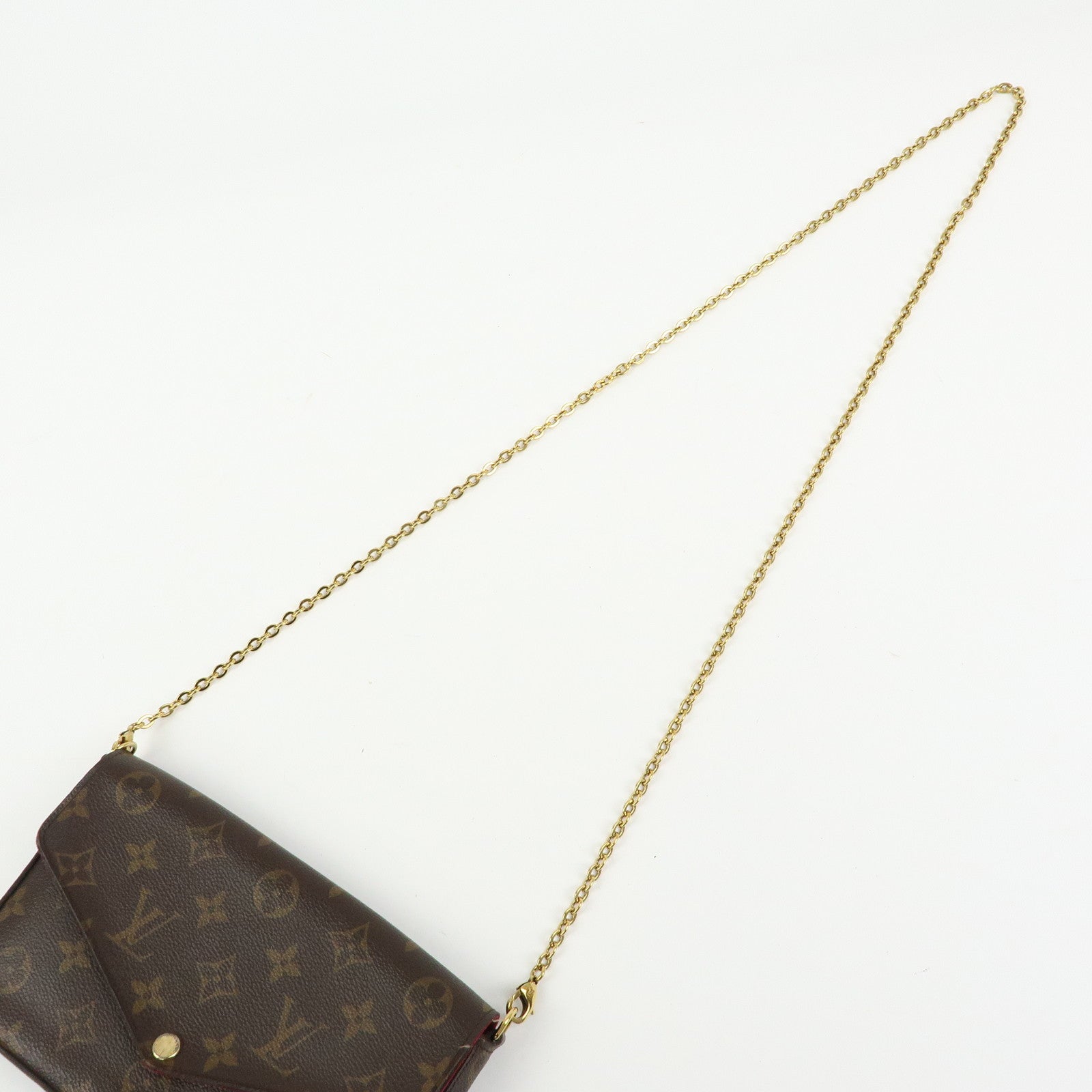 Louis Vuitton Monogram Pochette Felicie Shoulder Bag Brown M61276