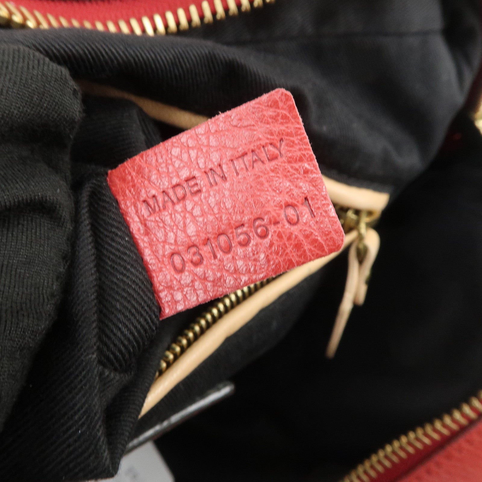 Chloe Paraty Leather 2Way Bag Shoulder Bag Hand Bag Red