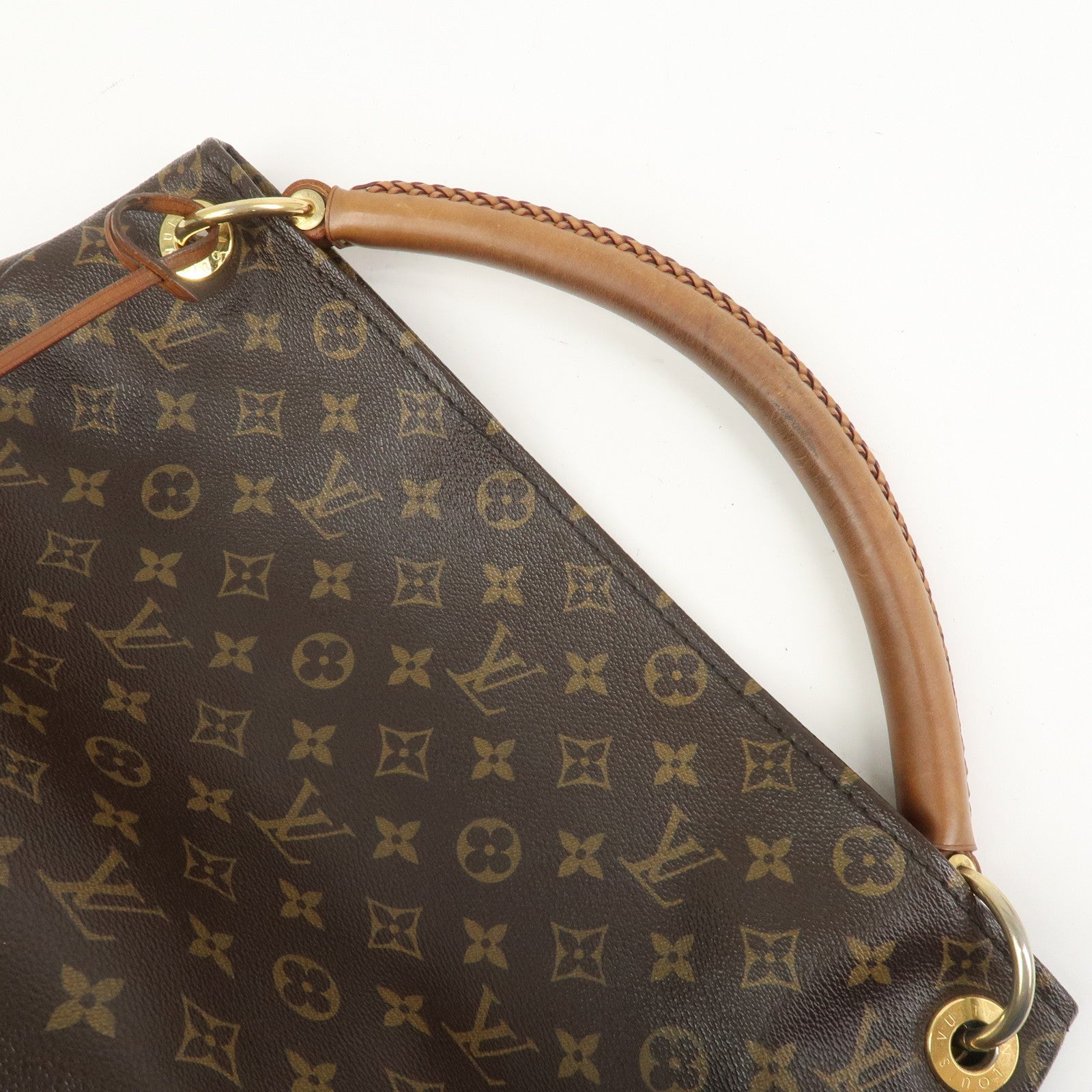 Louis Vuitton Monogram Artsy MM Shoulder Bag Brown M40249