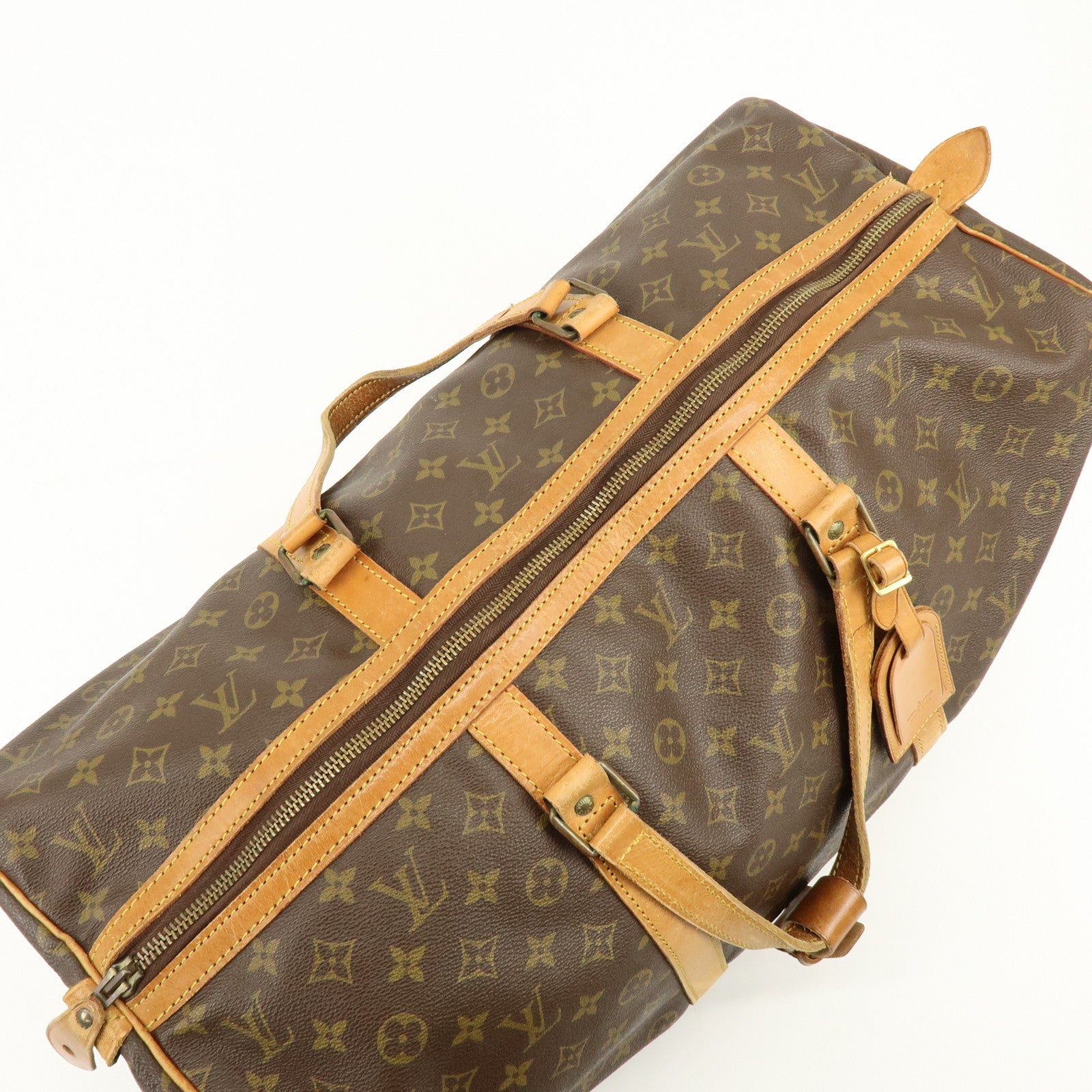 Louis Vuitton Monogram Sac Souple 55 Boston Bag Brown M41622