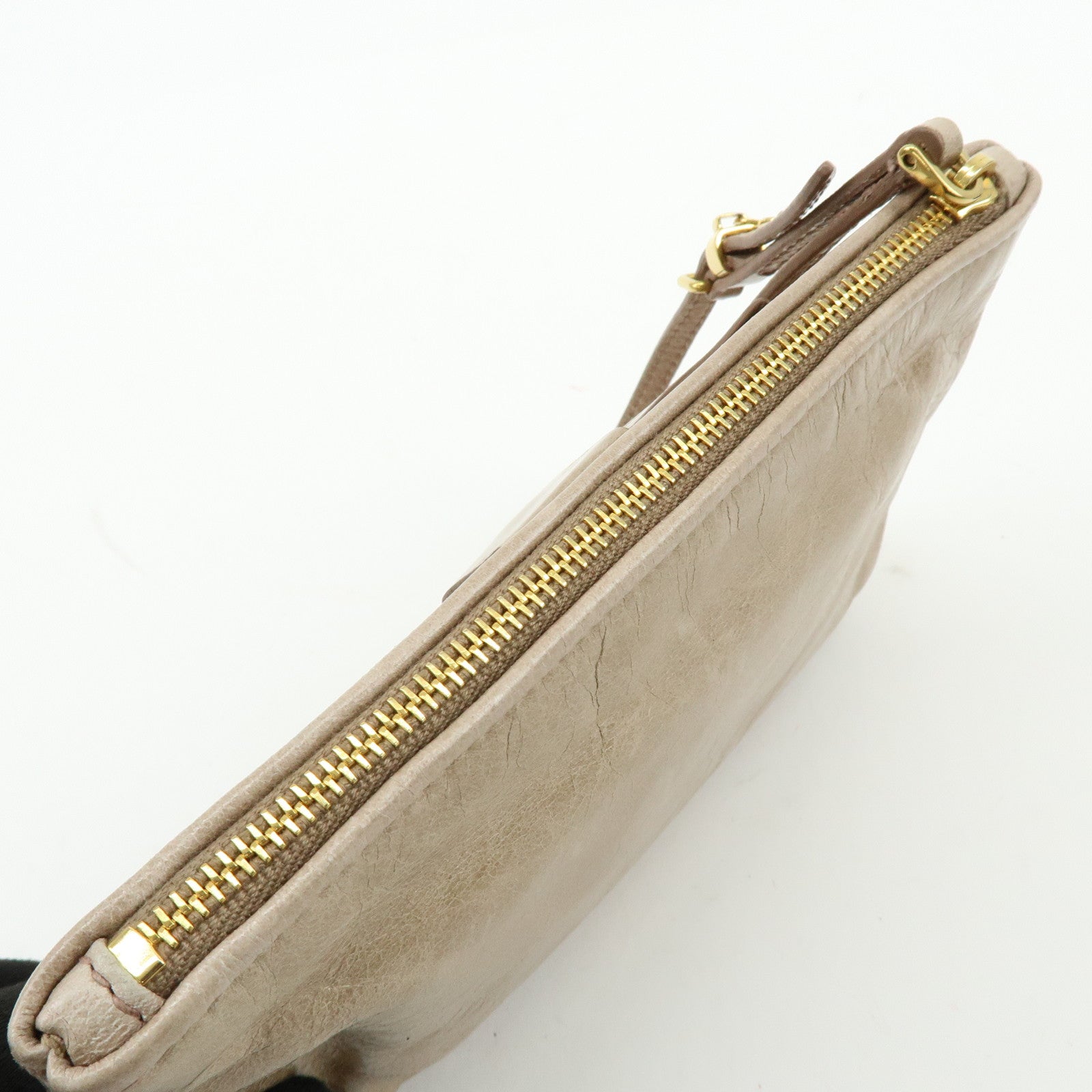 GUCCI PRADA MIUMIU Set of 3 Canvas Leather Pouch 29596/5N1681