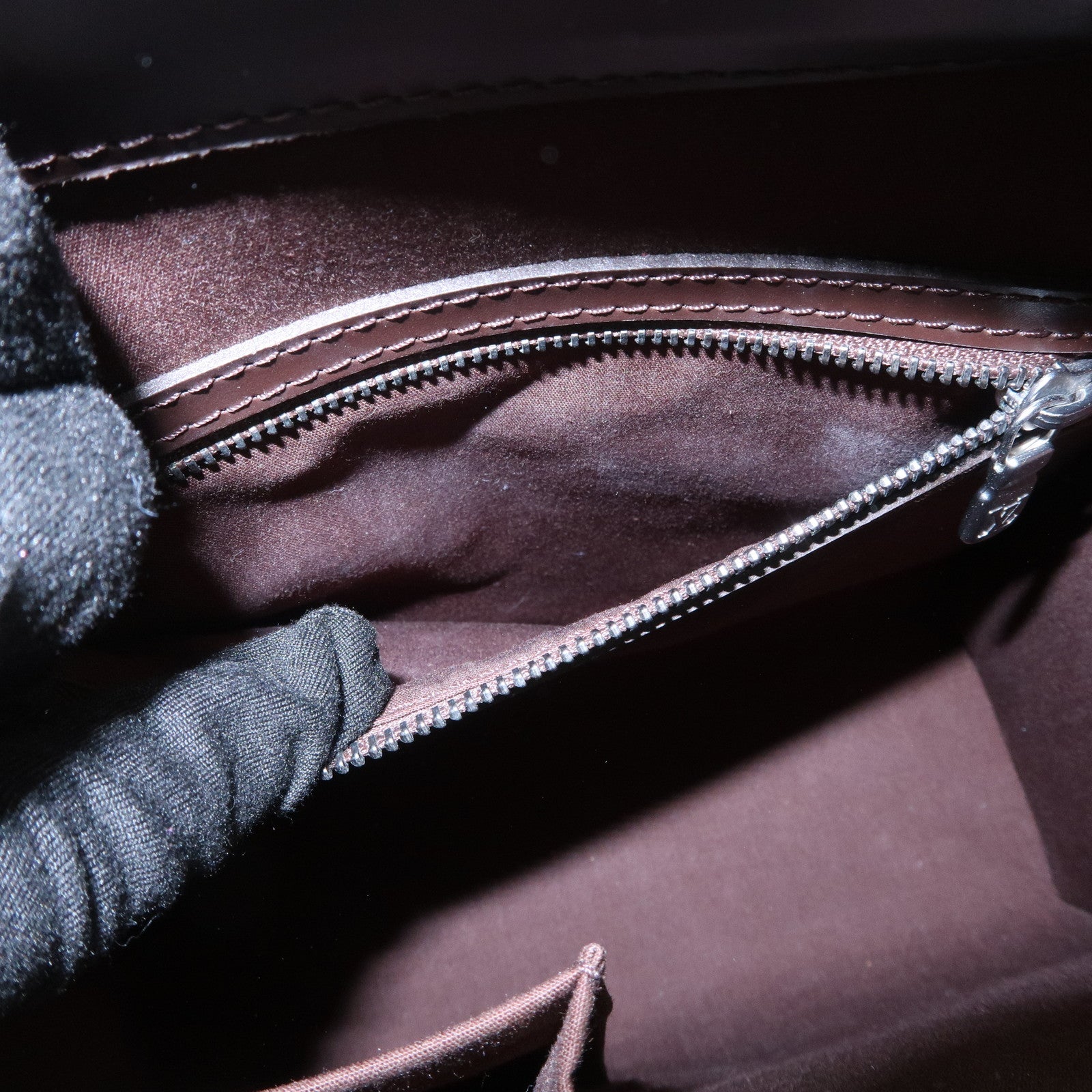 Louis Vuitton Epi Leather Figari PM Hand Bag Mocha M5201D