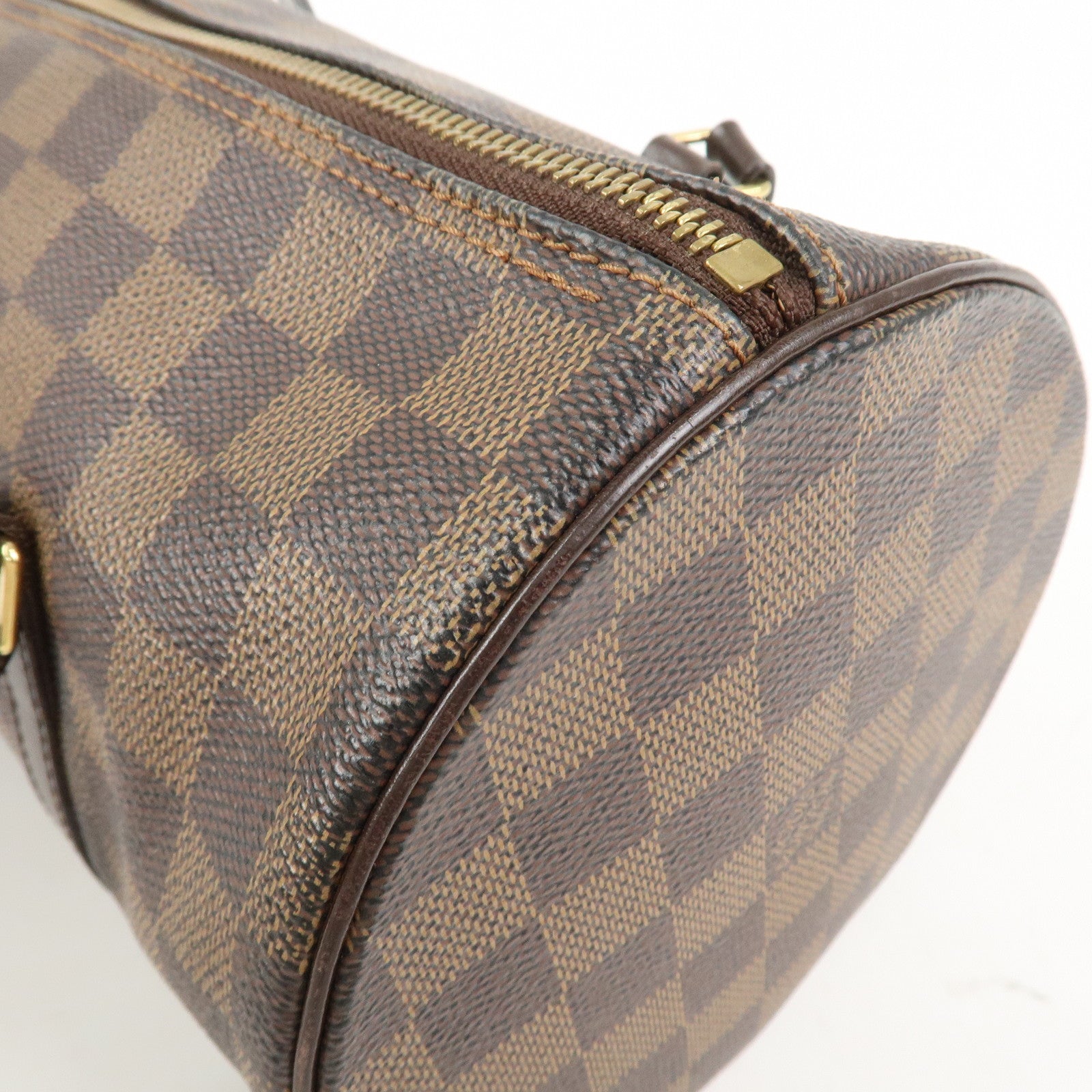 Louis Vuitton Damier Ebene Papillon 30 Hand Bag Brown N51303
