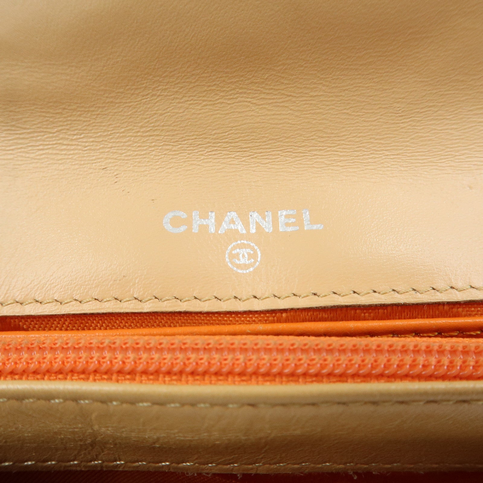 CHANEL Cambon Line Soft Calf Patent Leather Bi-fold Wallet A26722