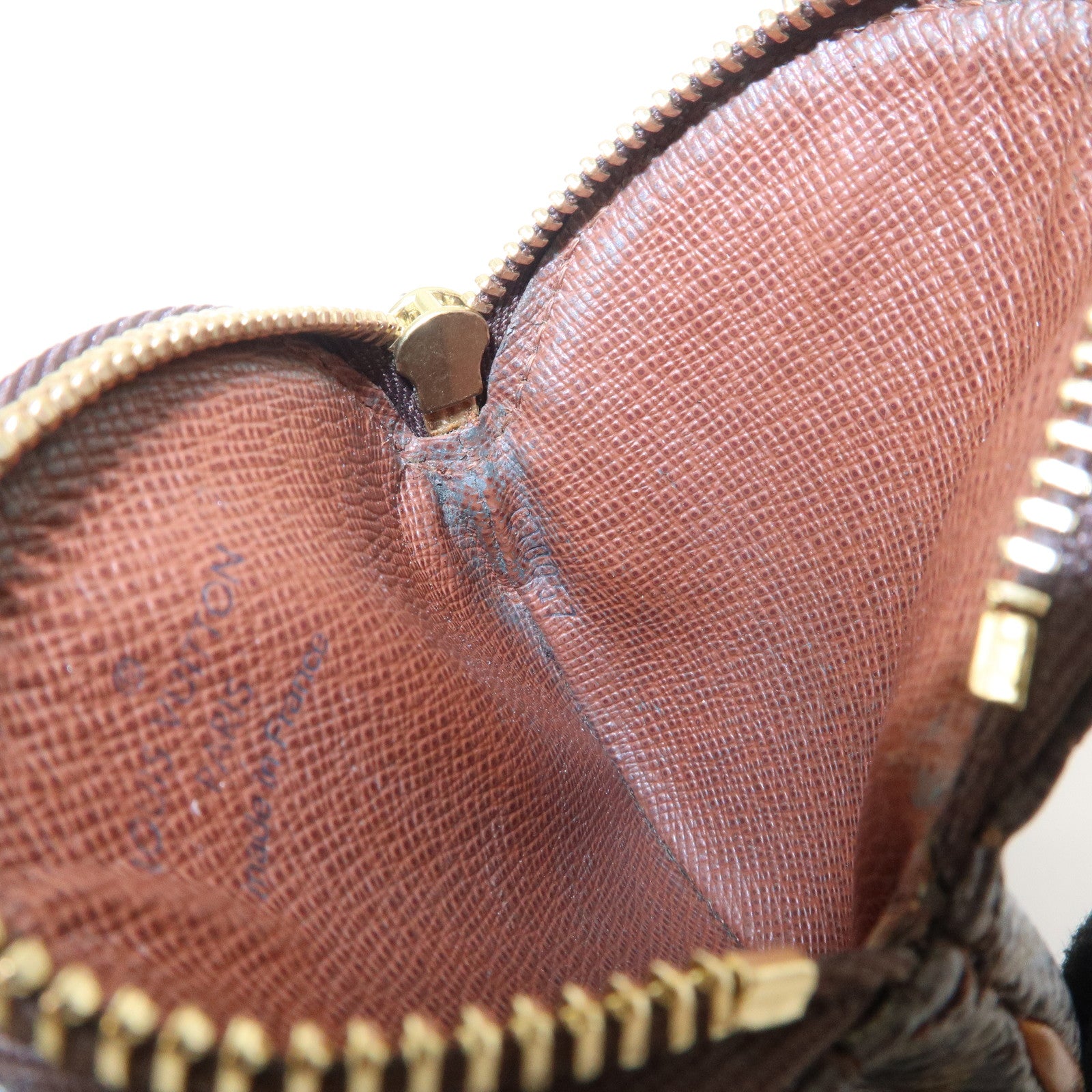 Louis Vuitton Monogram Porte Monnaie Rond Coin Case Brown M61926