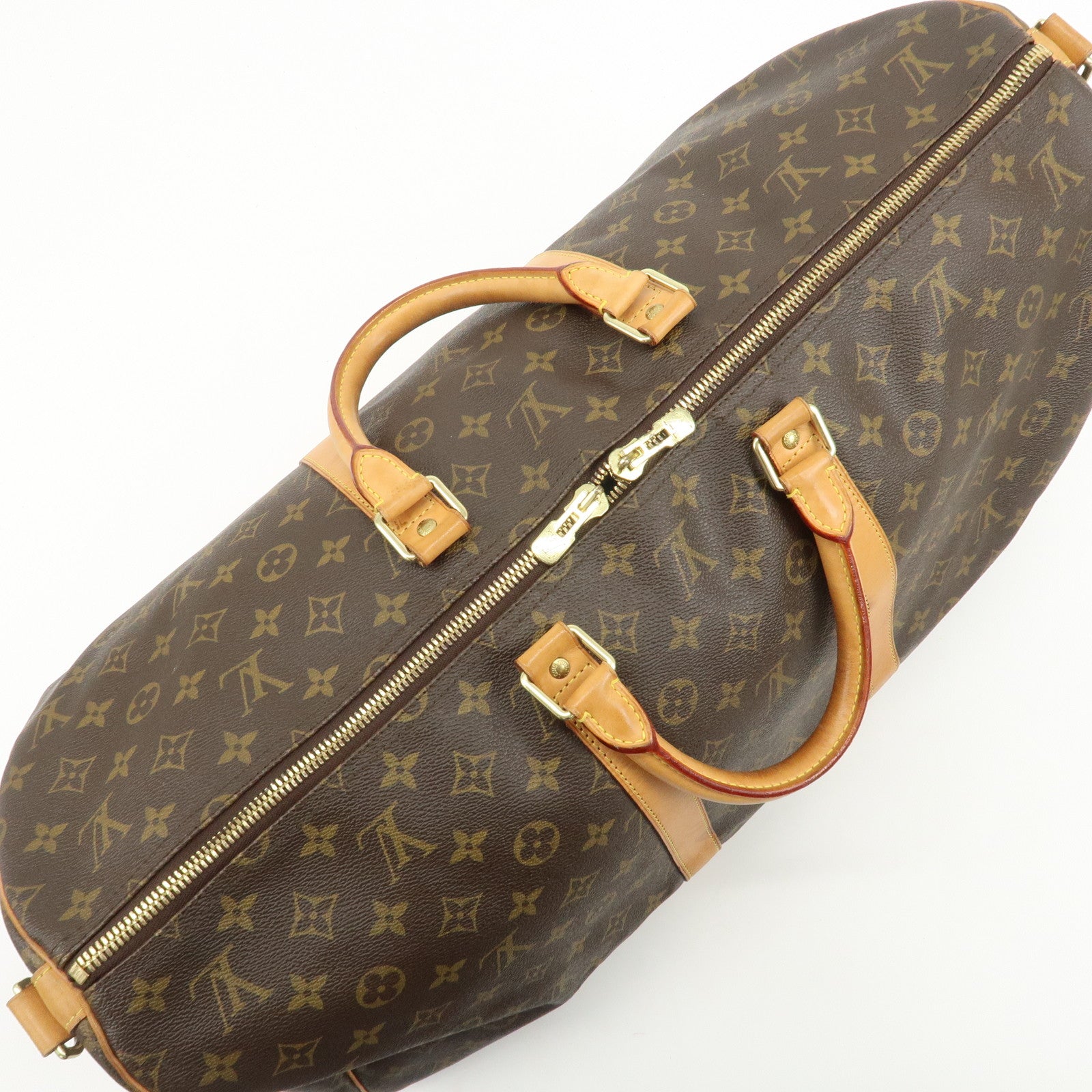 Louis Vuitton Monogram Keep All Bandouliere 55 Boston Bag M41414