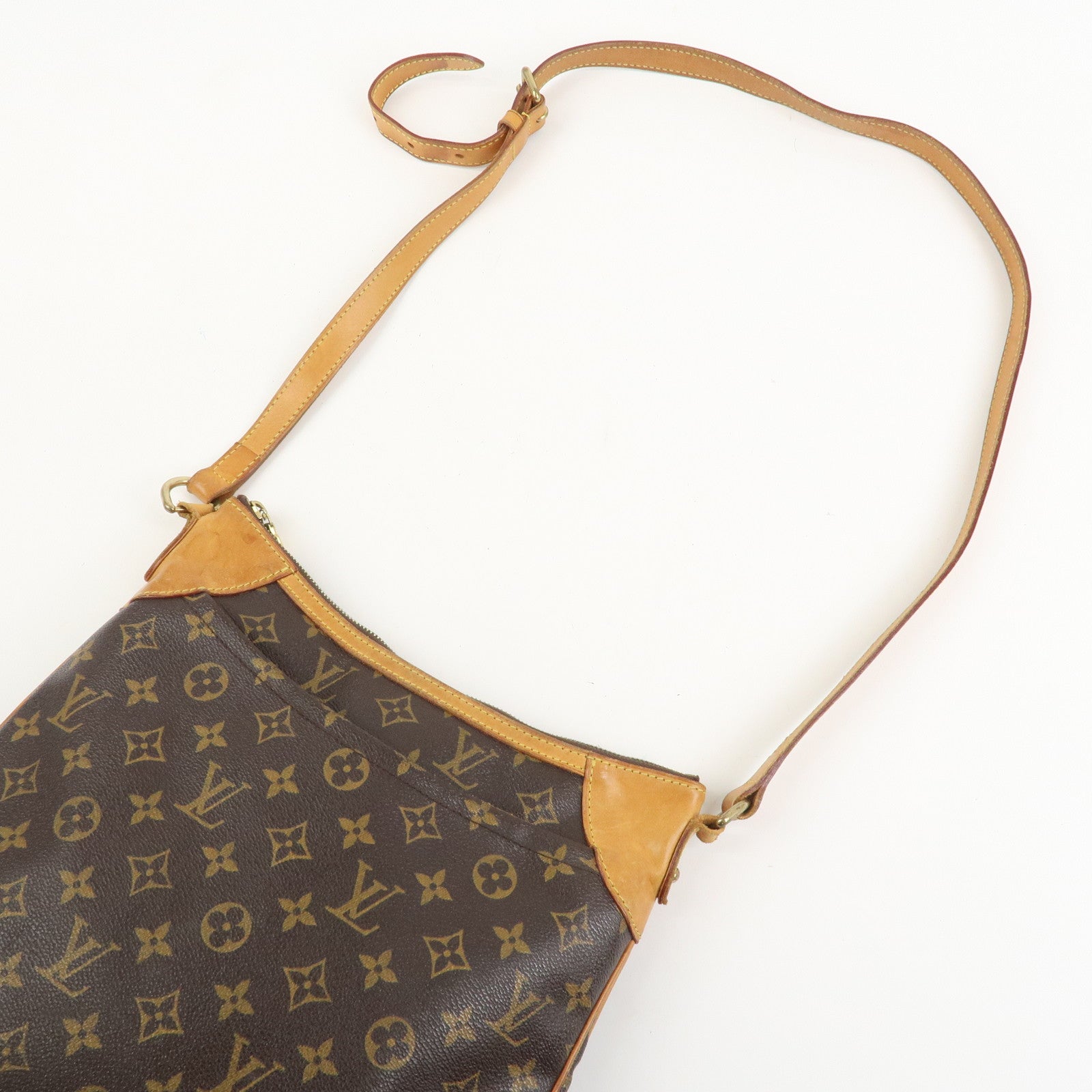 Louis Vuitton Monogram Odeon MM Shoulder Bag Brown M56389
