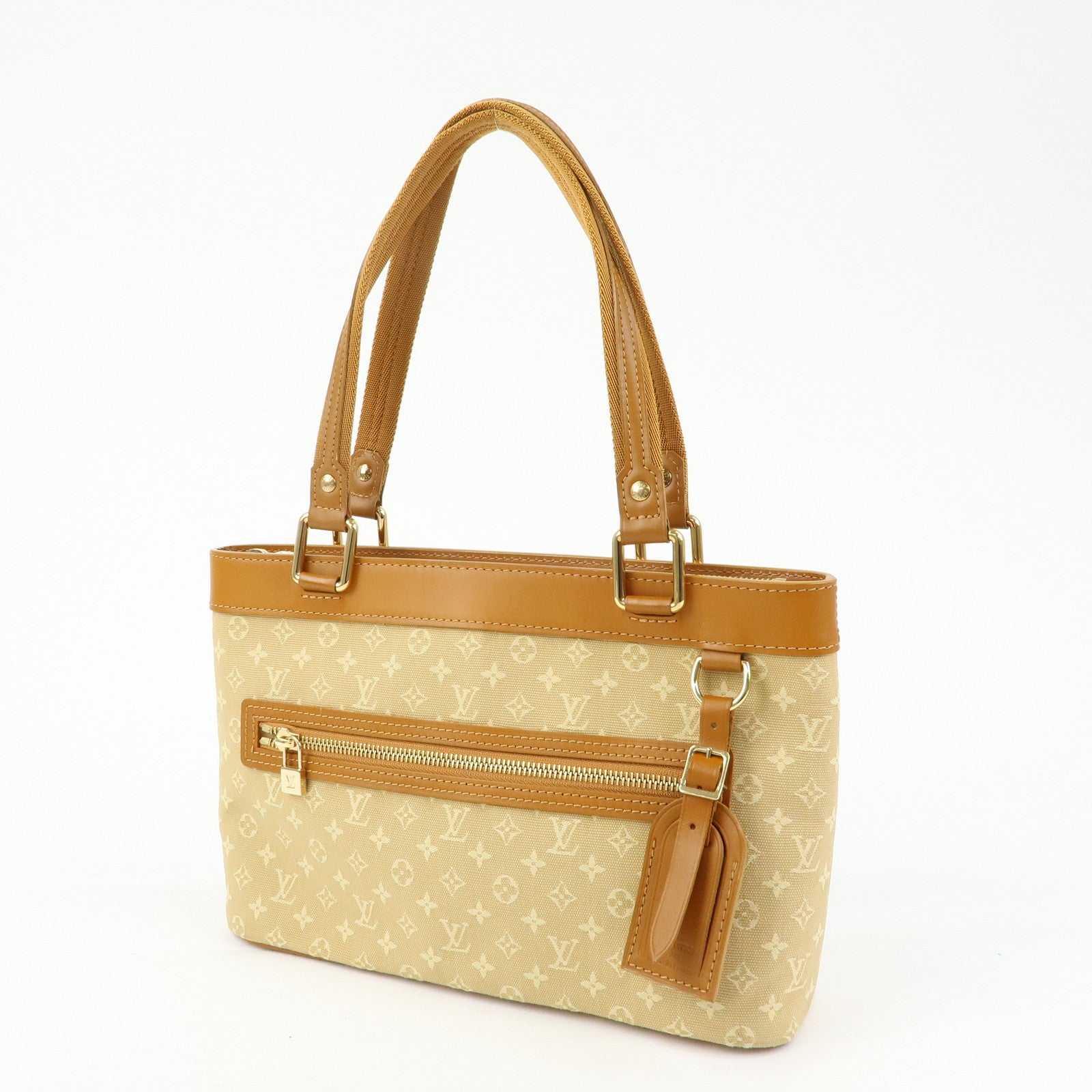 Louis Vuitton Monogram Mini Lucille PM Hand Bag Beige M92684