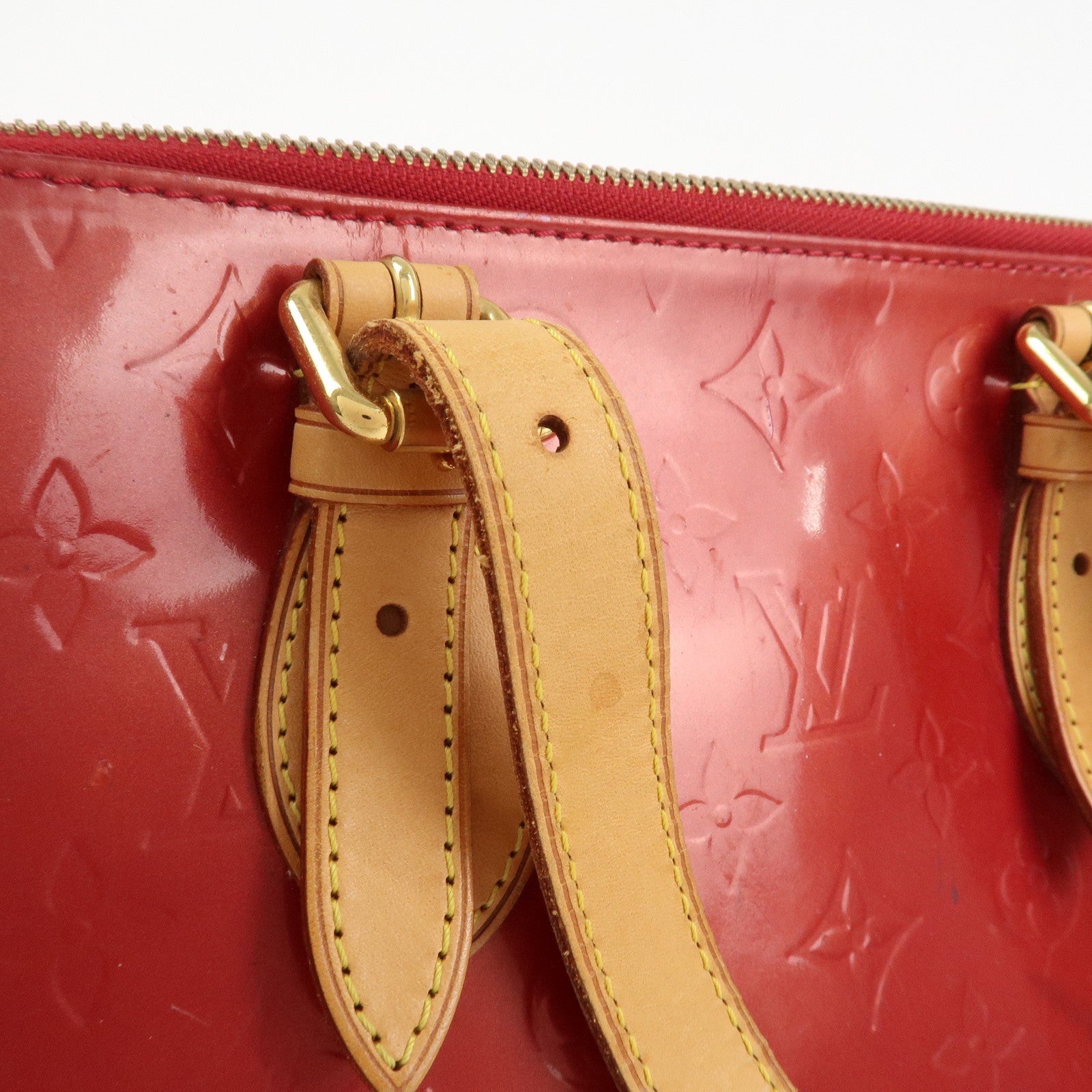 Louis Vuitton Vernis Rosewood Avenue Hand Bag Pomme D'Amour M93507 Used
