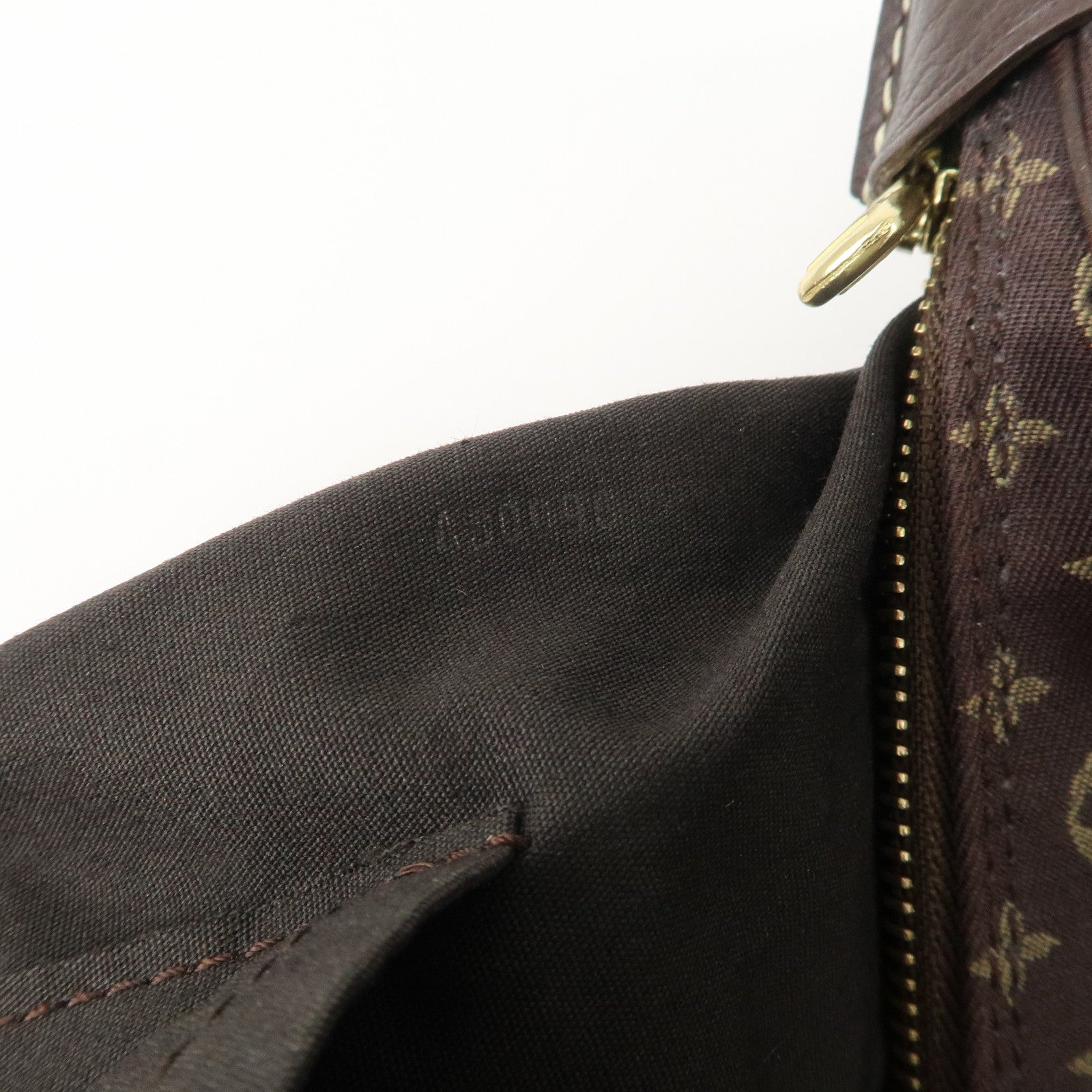 Louis Vuitton Monogram Mini Lin Boulogne Shoulder Bag Ebene M95225 Used