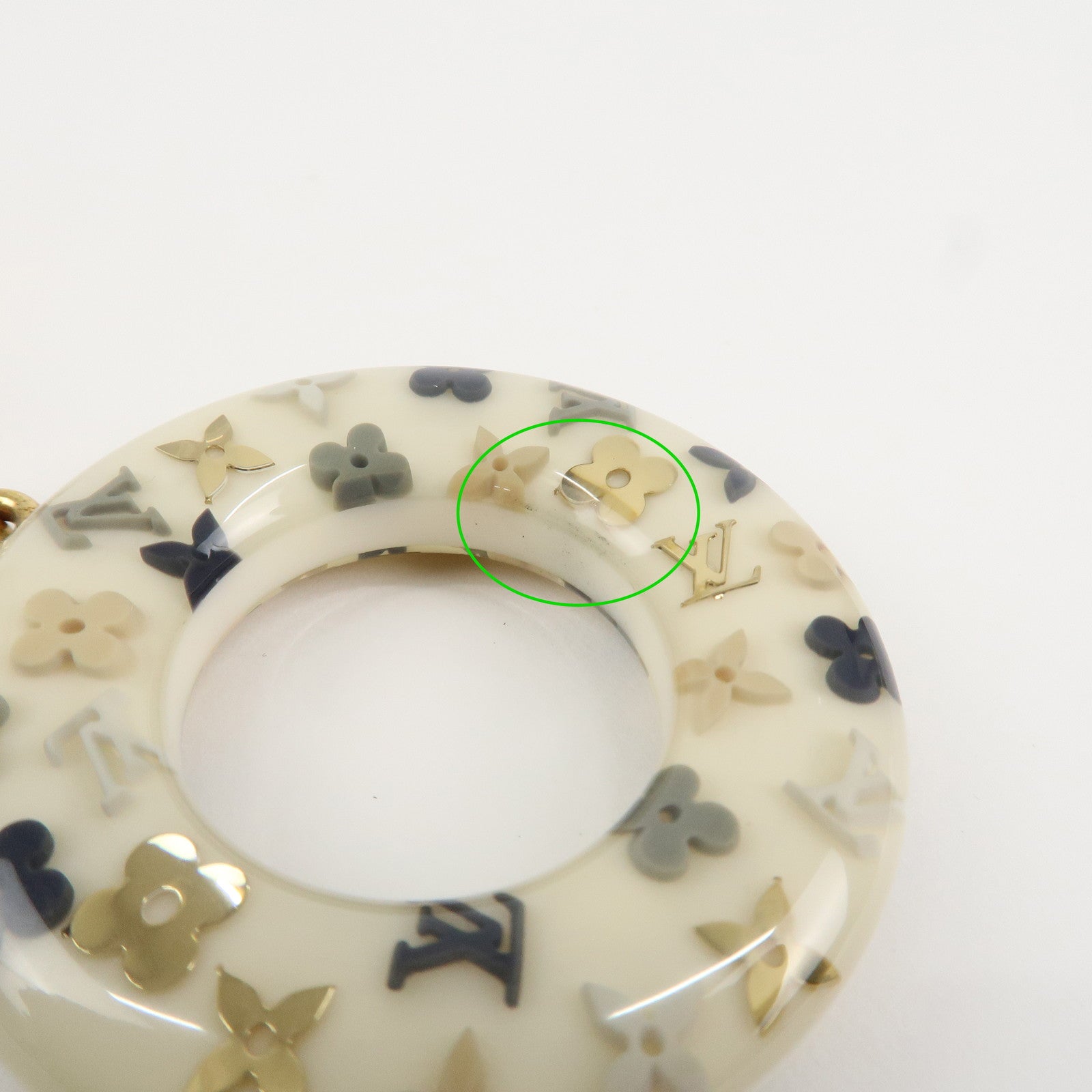 Louis Vuitton Monogram Porte Cles Marine Anchor Swim Ring Charm M66141 Used