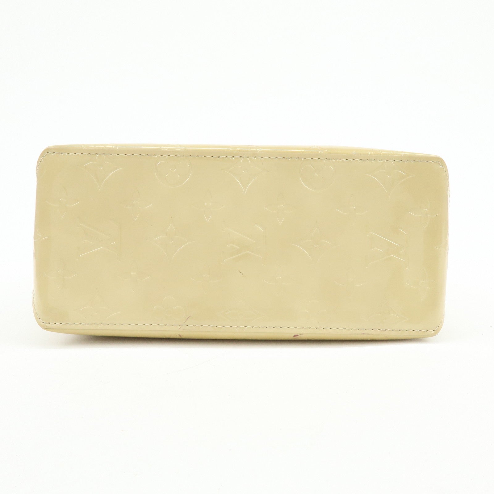 Louis Vuitton Monogram Vernis Reade PM Hand Bag Beige M91144
