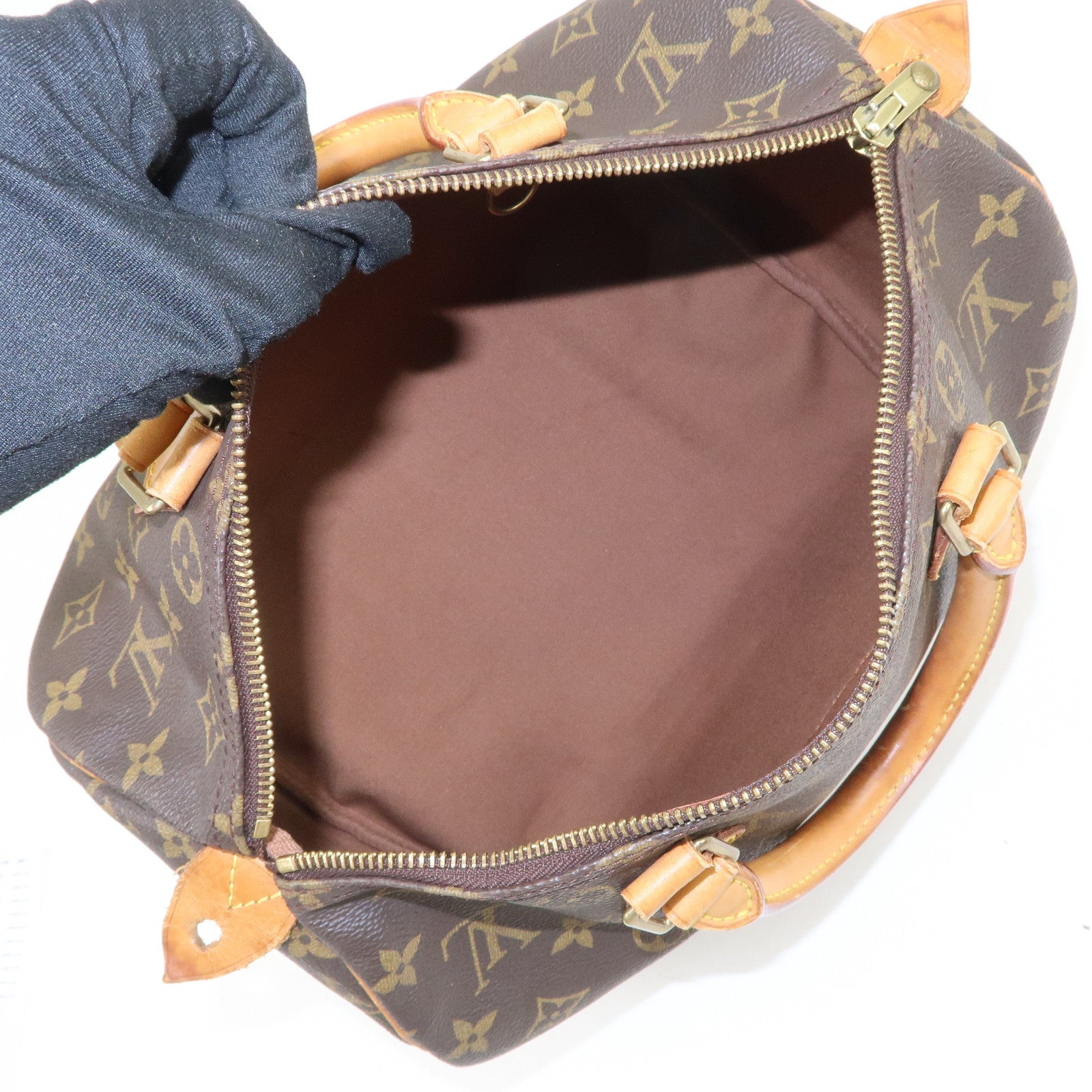 Louis Vuitton Monogram Speedy 30 Boston Bag Hand Bag Brown M41526
