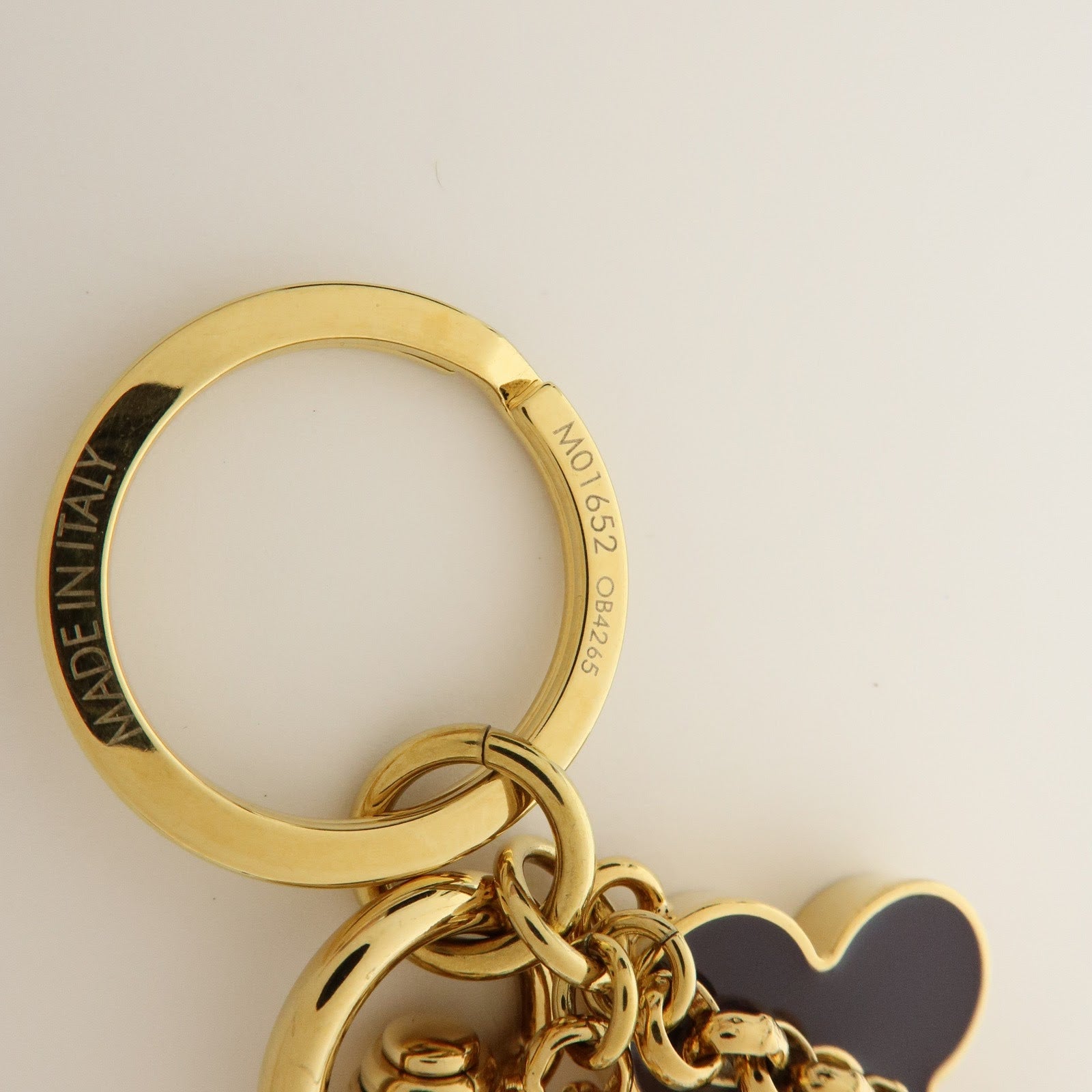 Louis Vuitton Fleur de Monogram Metal Bag Charm Key Charm M01652