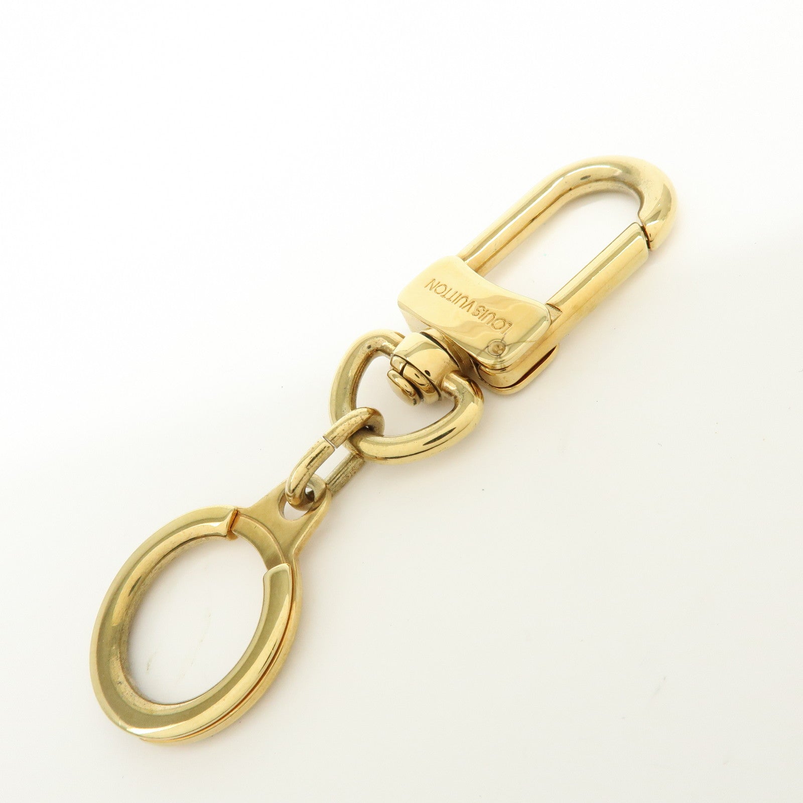 Louis Vuitton Set of 2 Ancre Metal Bag Charm Key Ring Gold M62694