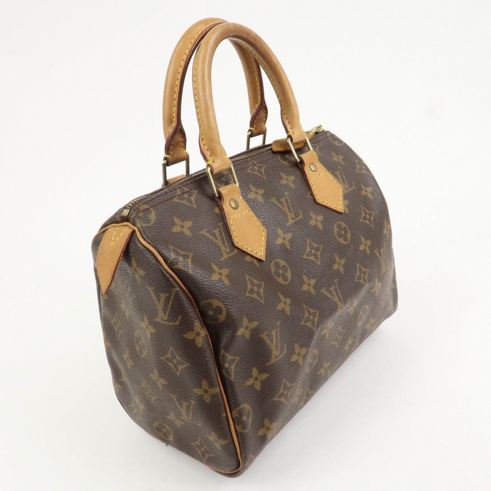 Louis Vuitton Monogram Speedy 25 Boston Bag Hand Bag Brown M41528