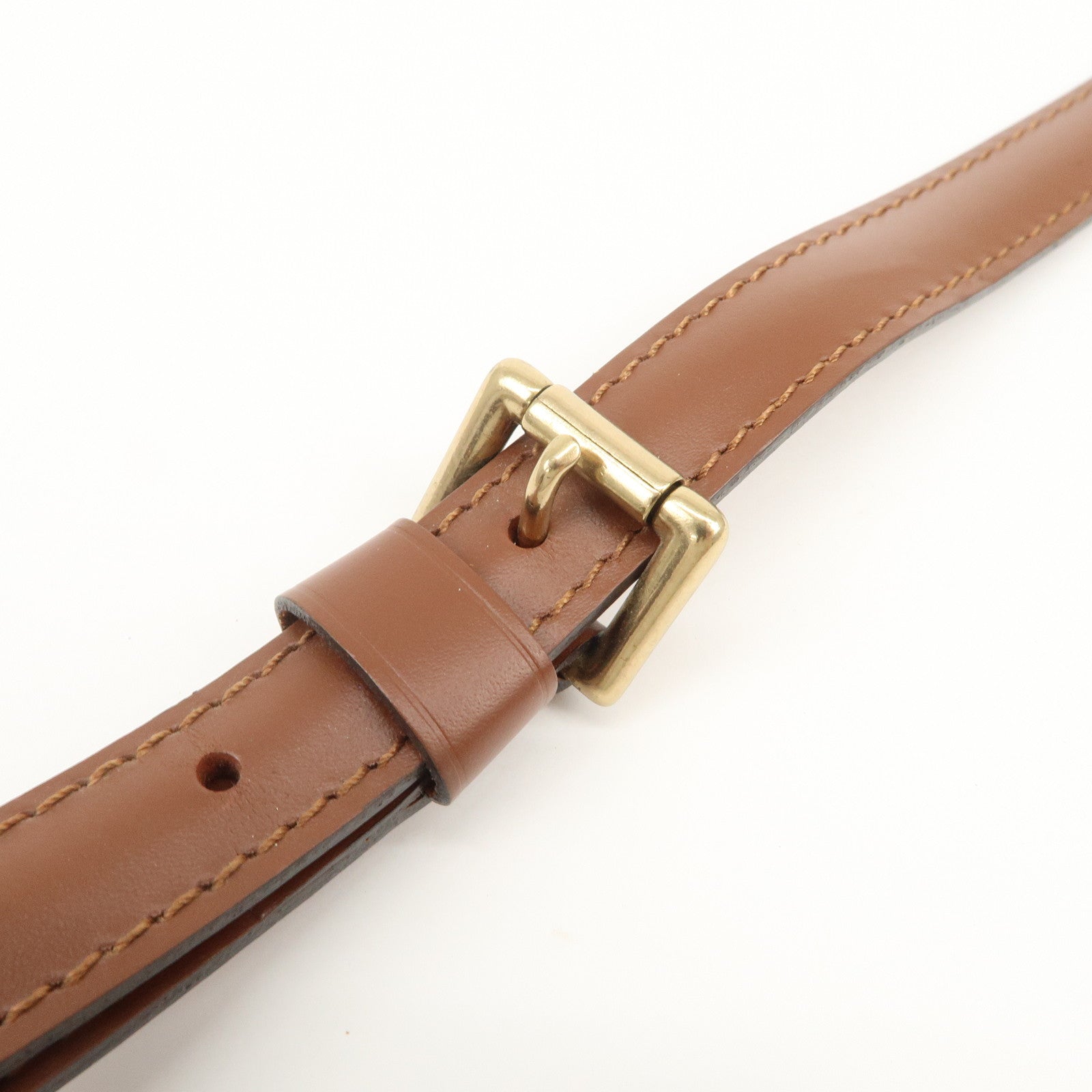 Louis Vuitton Leather Shoulder Strap For Monceau Bag Brown