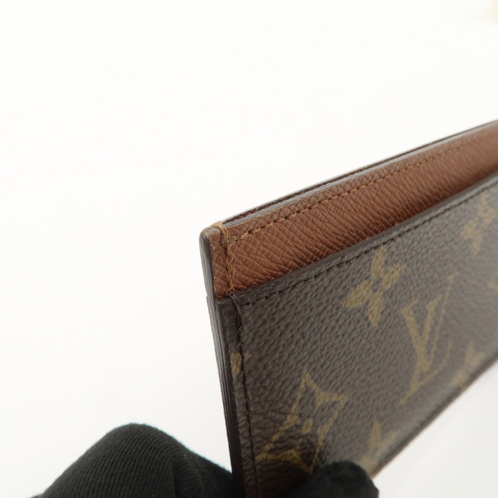 Louis Vuitton Monogram Canvas Porte Cartes Card Case M61733 Used