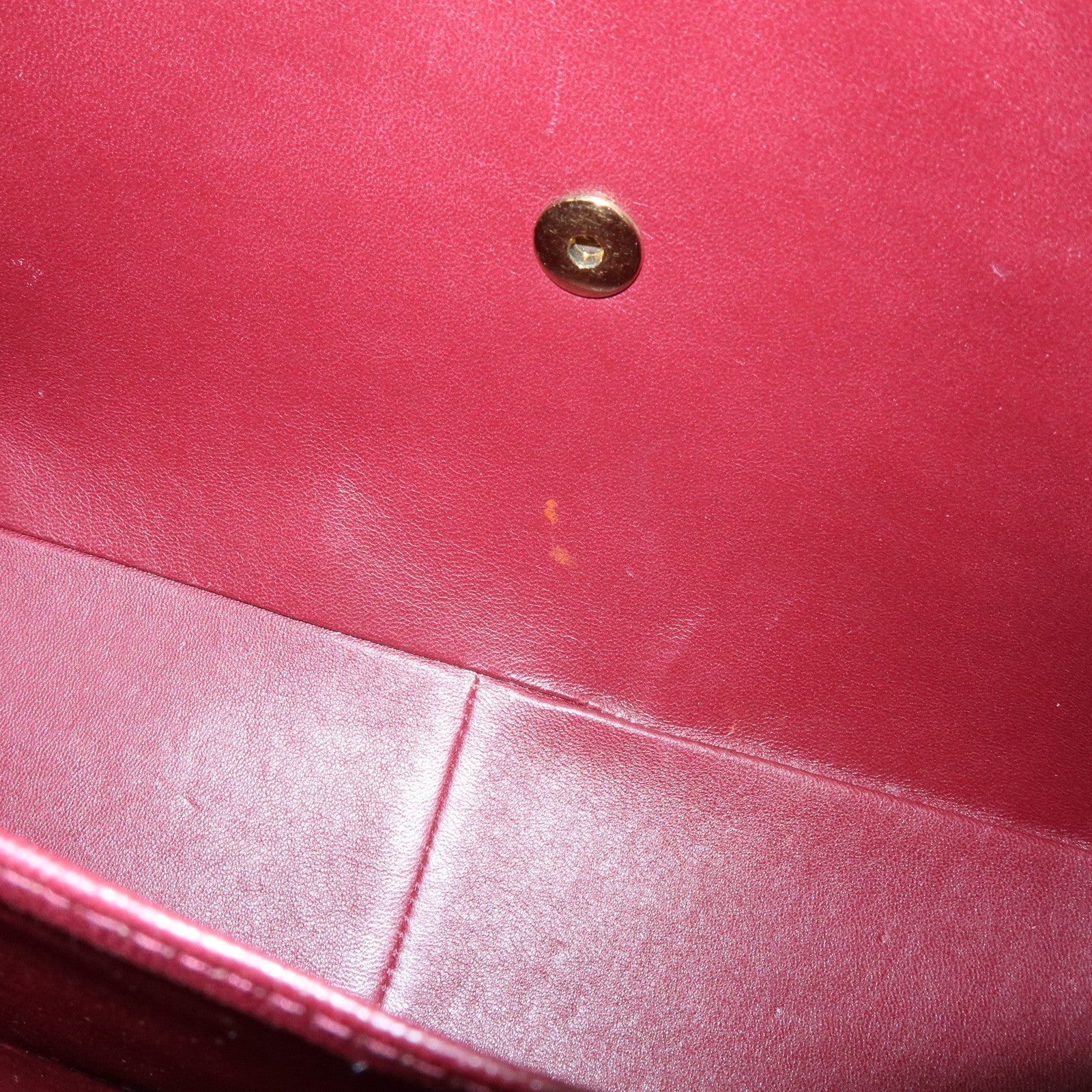 CHANEL Matelasse Lamb Skin Jumbo 34 Shoulder Bag Black A01436