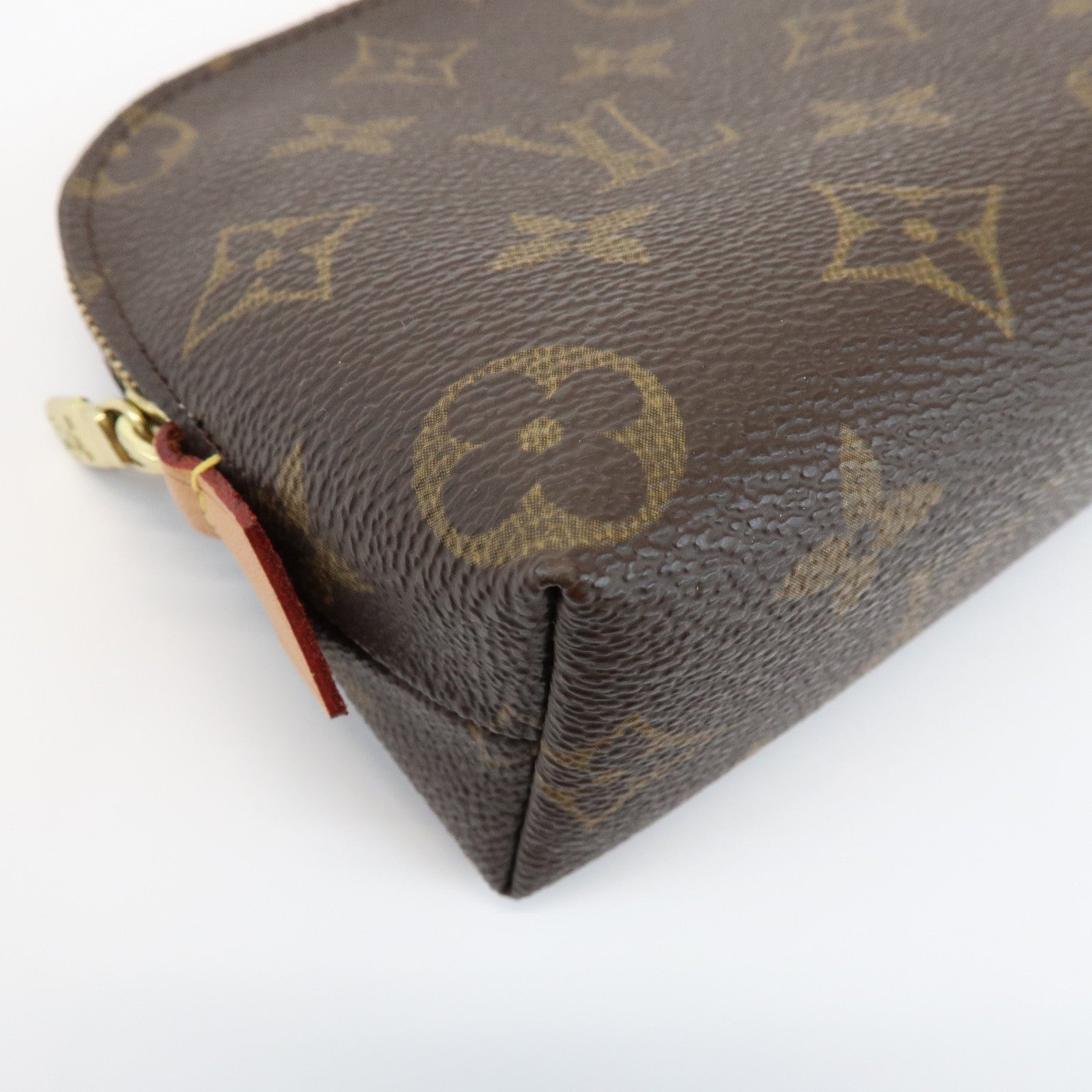 Louis Vuitton Monogram Pochette Cosmetic Pouch Brown M47515