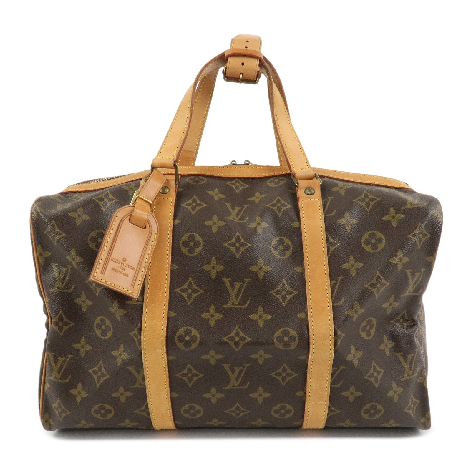 Louis Vuitton Monogram Sac Souple 35 Boston Bag Brown M41626