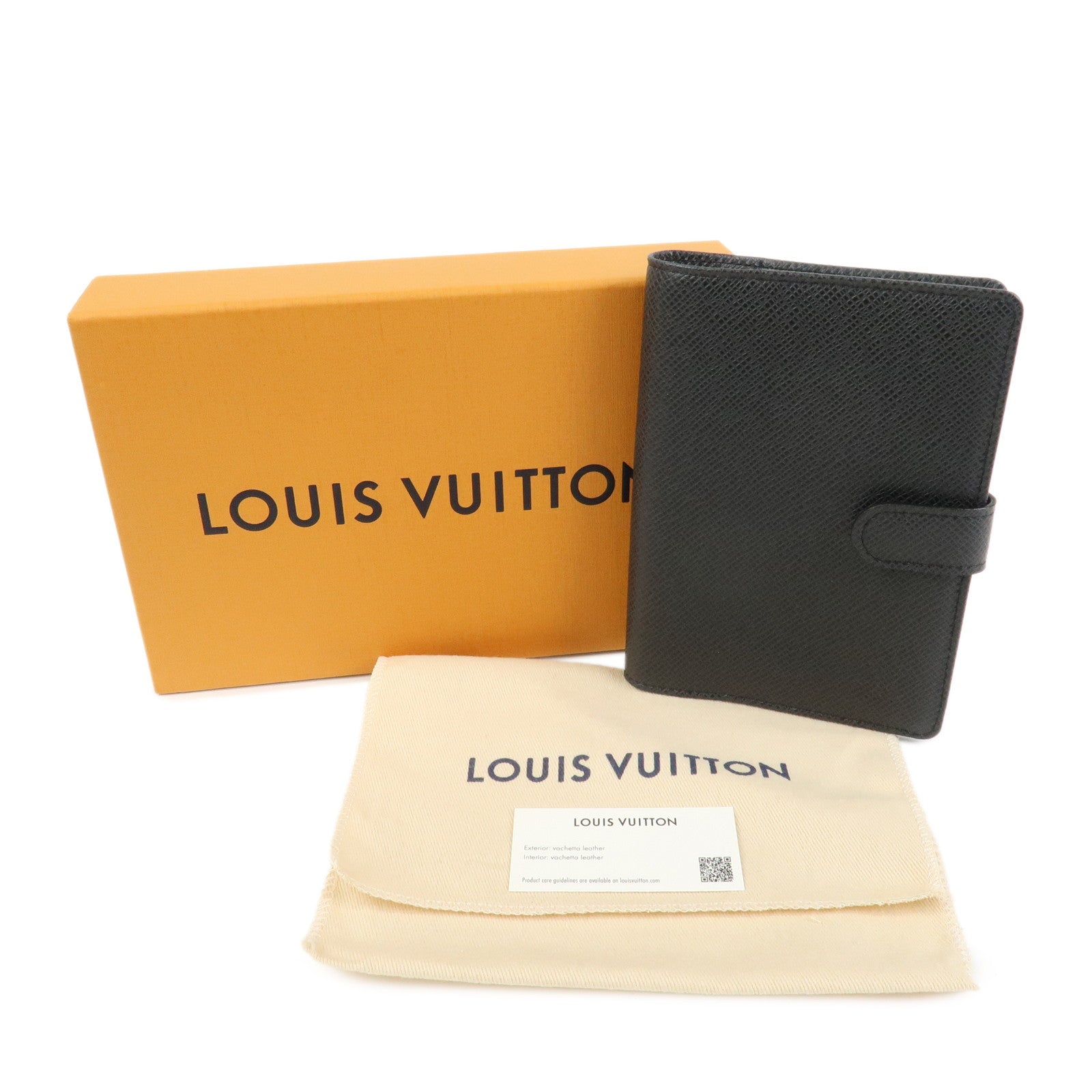 Louis Vuitton Taiga Leather Agenda PM Planner Cover Ardoise R20426