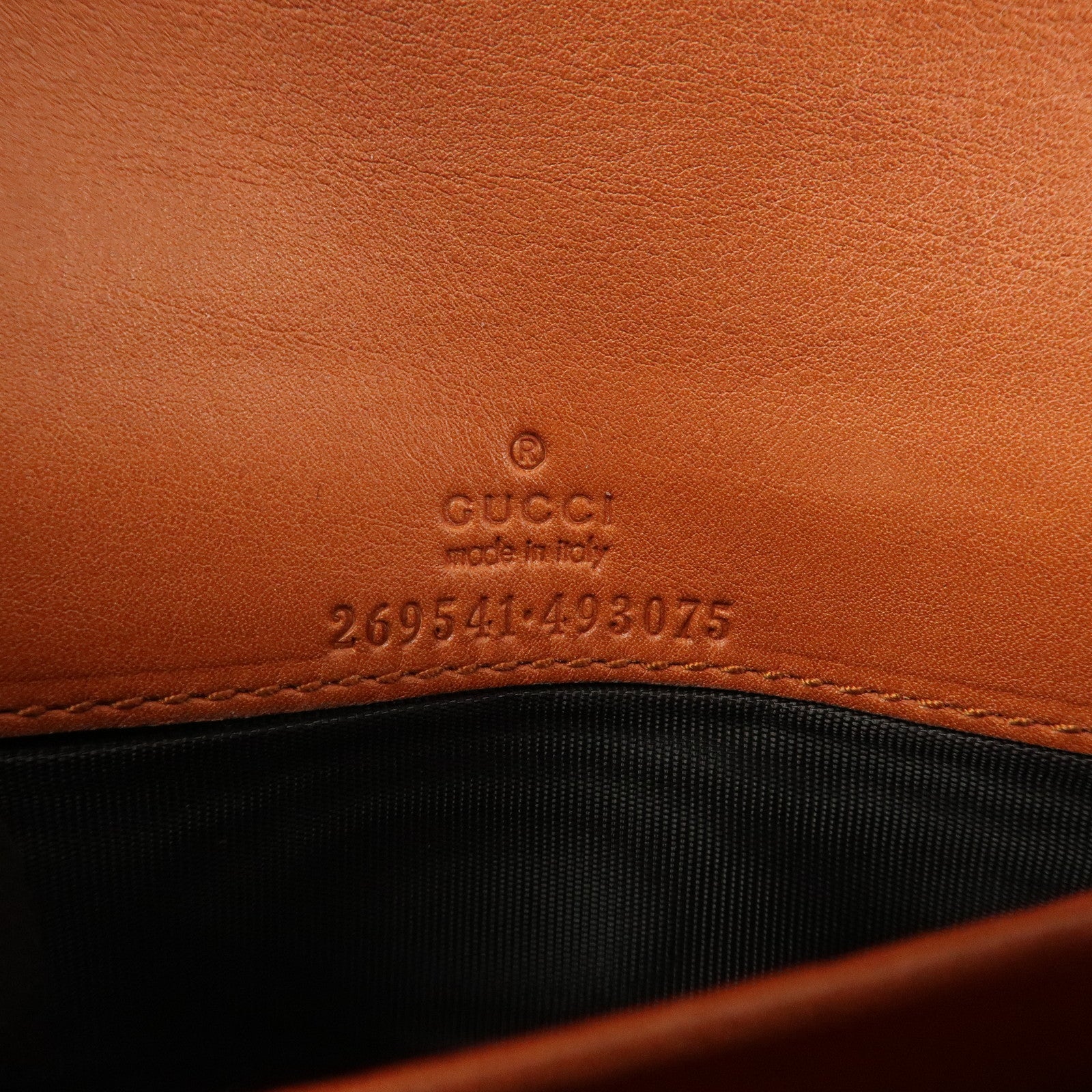 GUCCI Diamante Canvas Chain Strap Long Wallet Hand Bag Beige 269541 Used