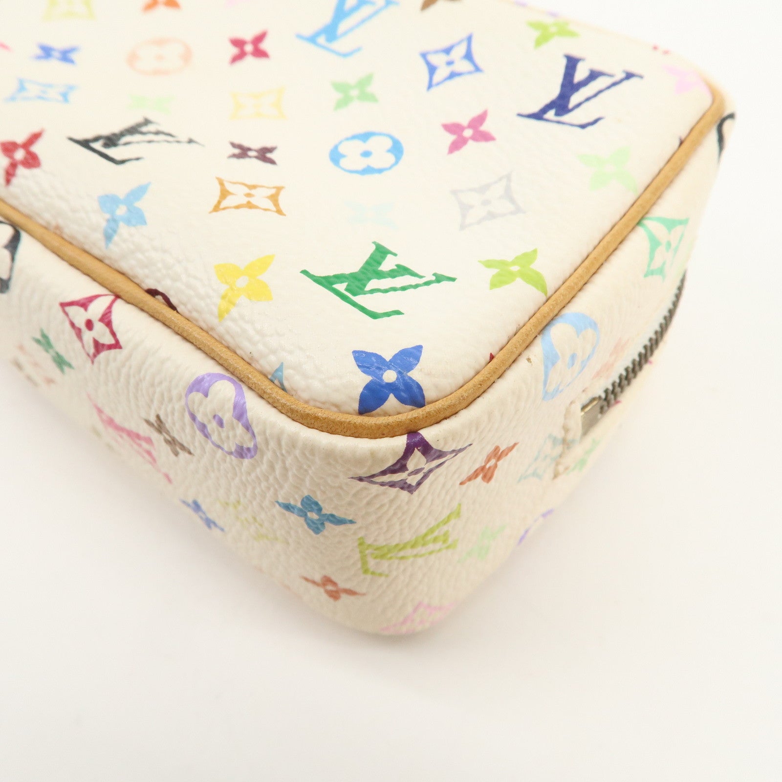 Louis Vuitton Monogram Multicolor Trousse Wapity Pouch Blanc M58033