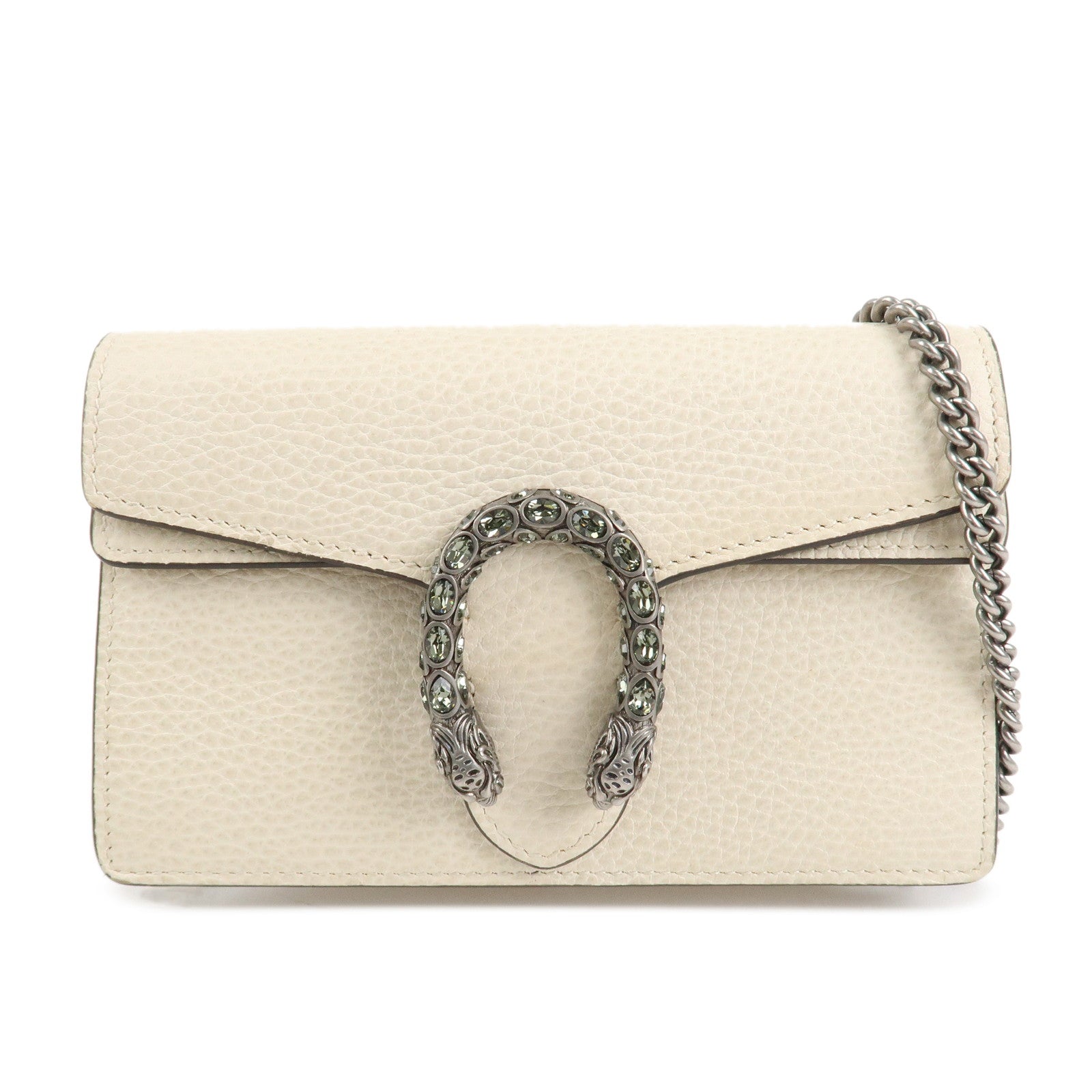 GUCCI Dionysus Super Mini Bag Leather Chain Shoulder Bag 476432 Used