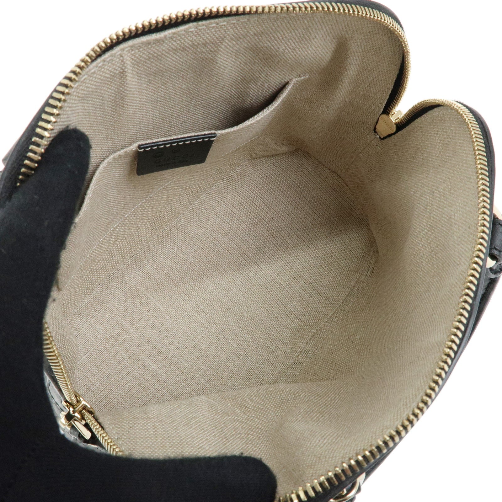 GUCCI Micro Guccissima Leather 2Way Hand Bag Shoulder Bag 449654