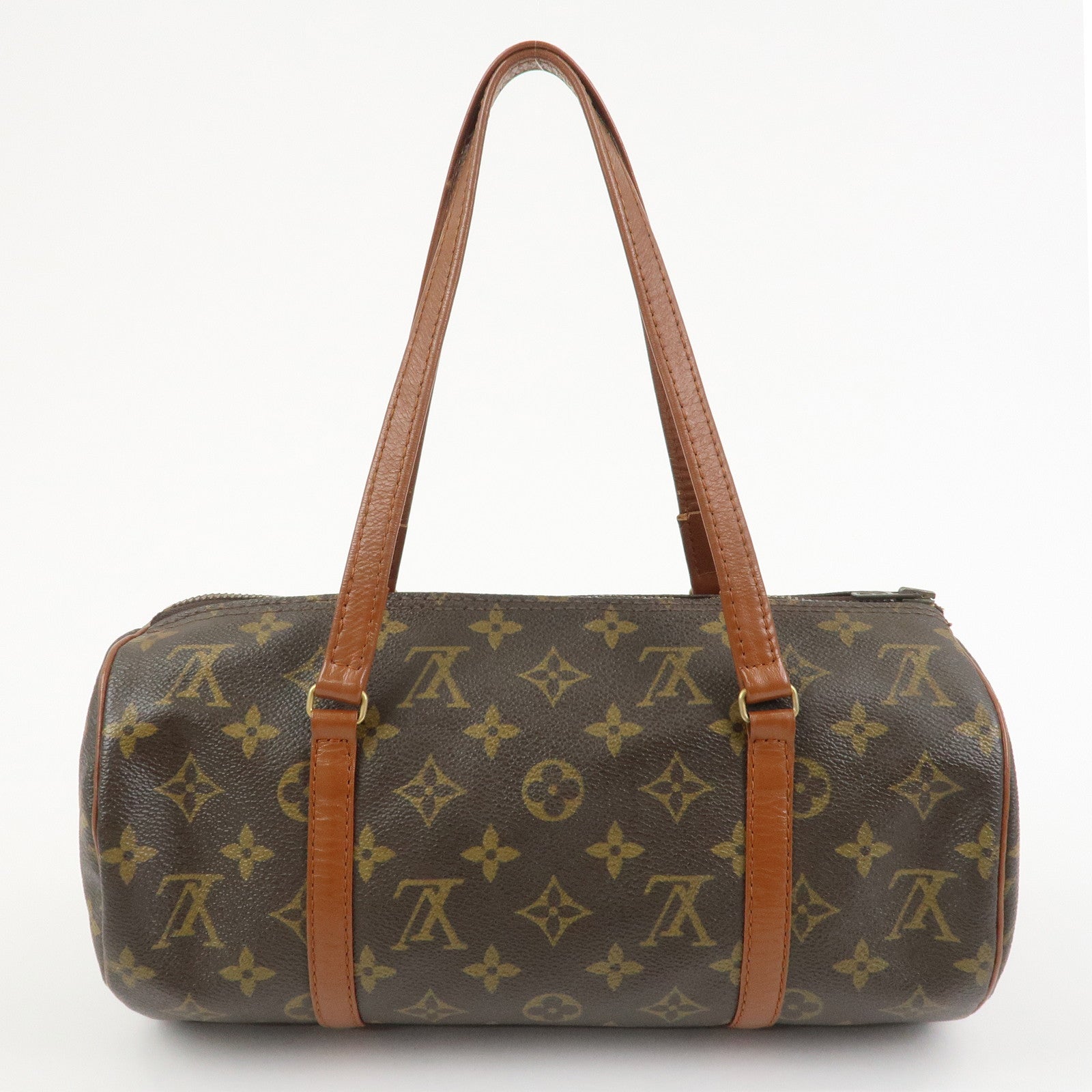 Louis Vuitton Monogram Papillon 30 Hand Bag Brown Old Style M51365