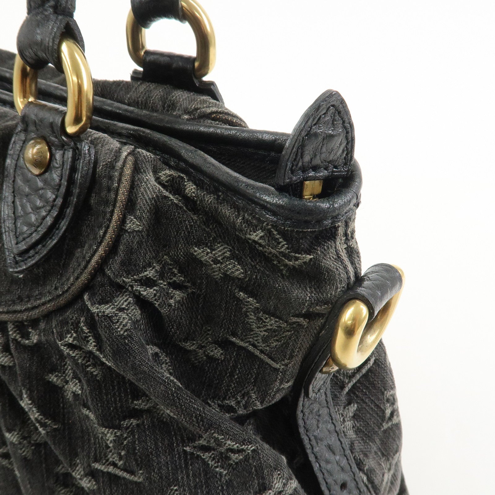 Louis Vuitton Monogram Denim Neo Cabby MM 2Way Bag Noir M95351