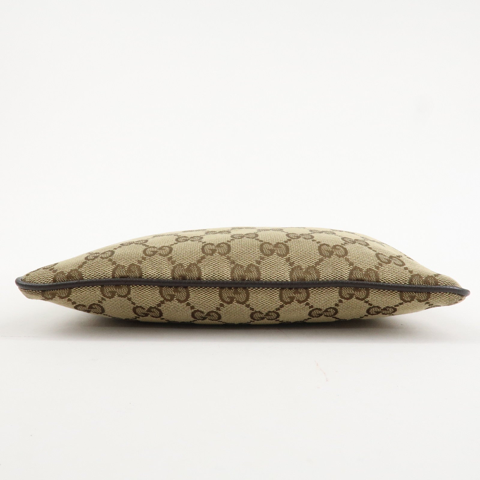 GUCCI Sherry GG Canvas Leather Shoulder Bag Beige 146309 Used