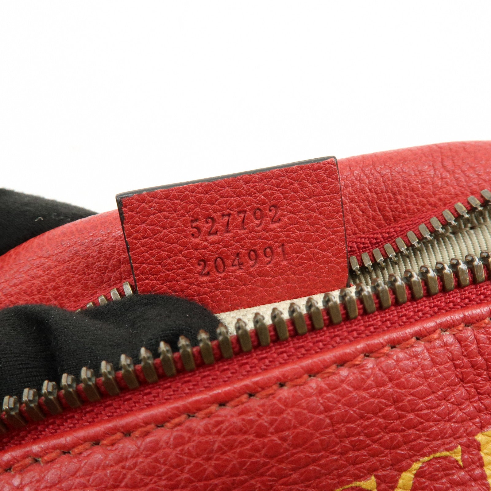 GUCCI Sherry Leather Waist Pouch Body Bag Red 527792