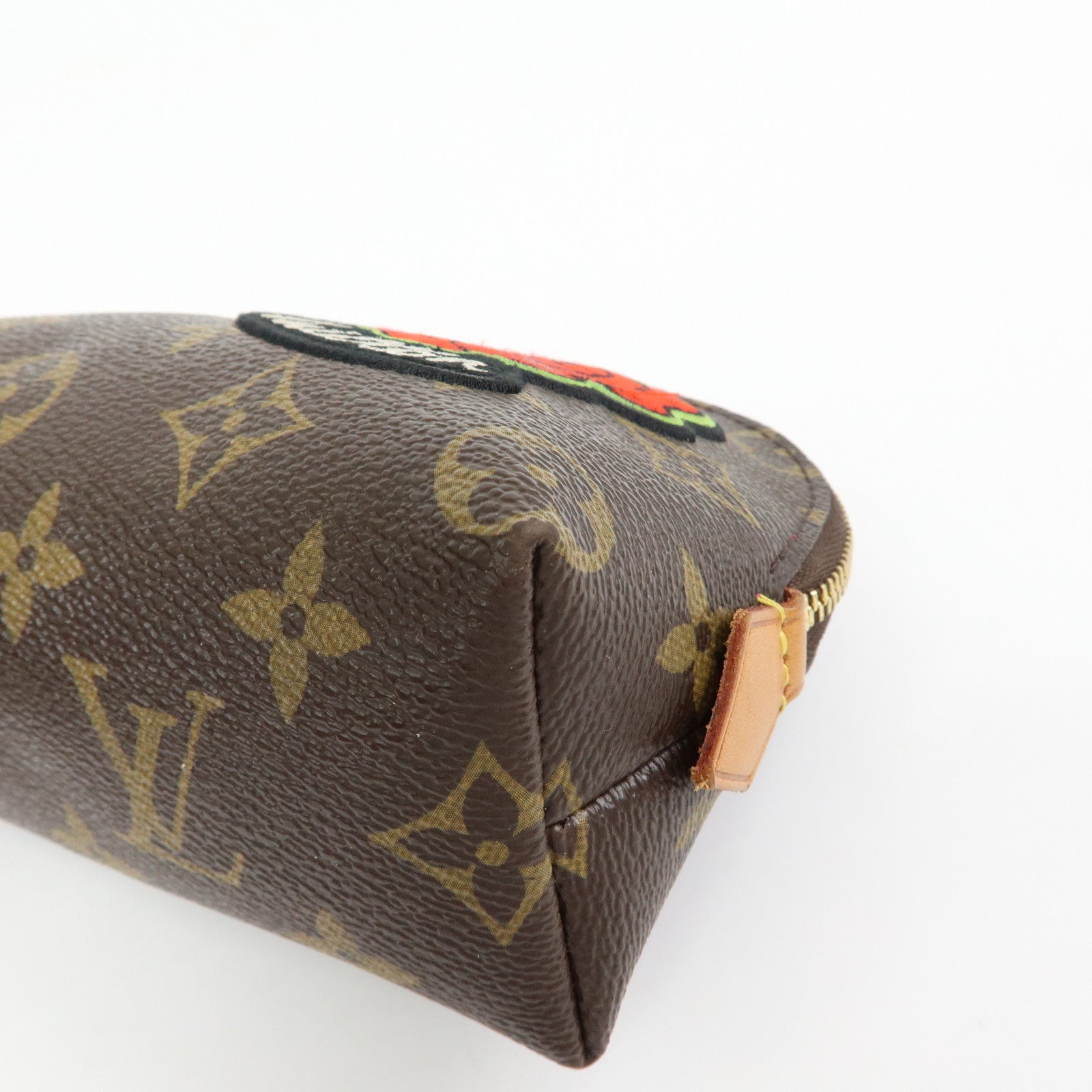 Louis Vuitton Monogram Patchies Pochette Cosmetic PM Pouch M43998