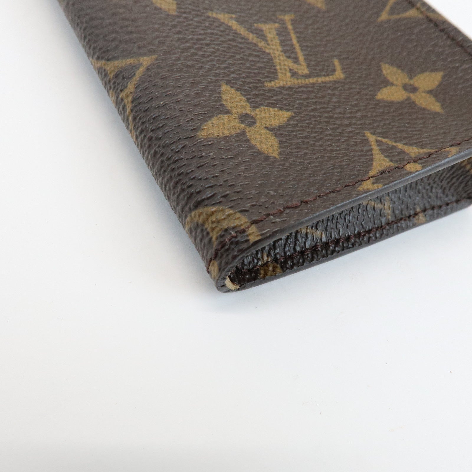 Louis Vuitton Monogram Leather Set of 3 Glasses Case Brown M62962