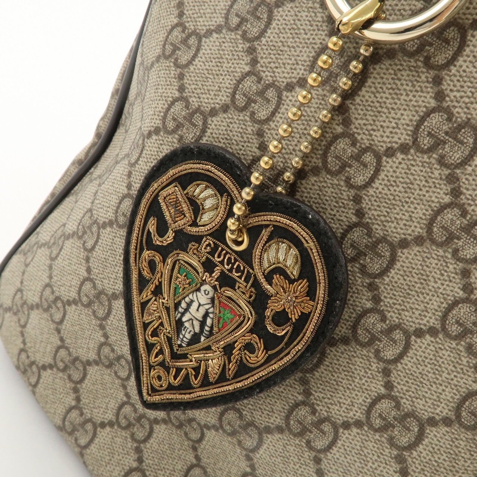 GUCCI GG Supreme Guccissima GG Plus Histoire Boston Bag 193603