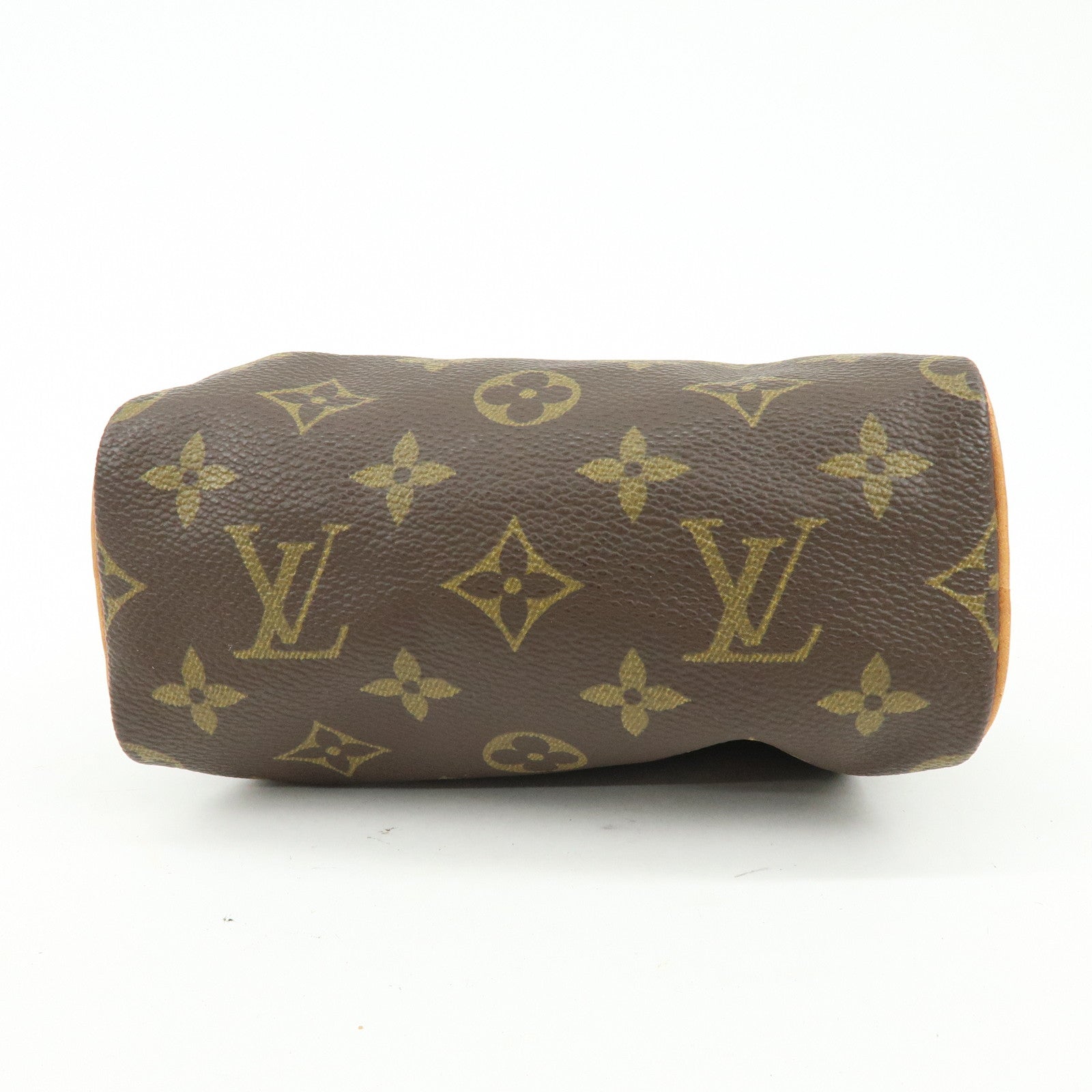 Louis Vuitton Monogram Mini Speedy Hand Bag Brown M41534