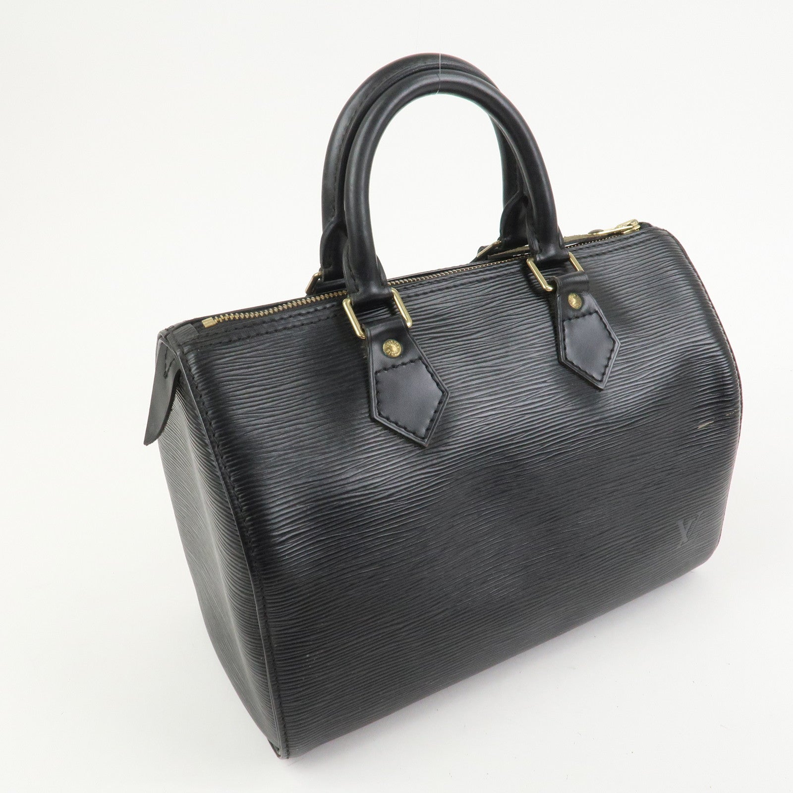 Louis Vuitton Epi Leather Speedy 25 Hand Bag Boston Bag Noir M59032