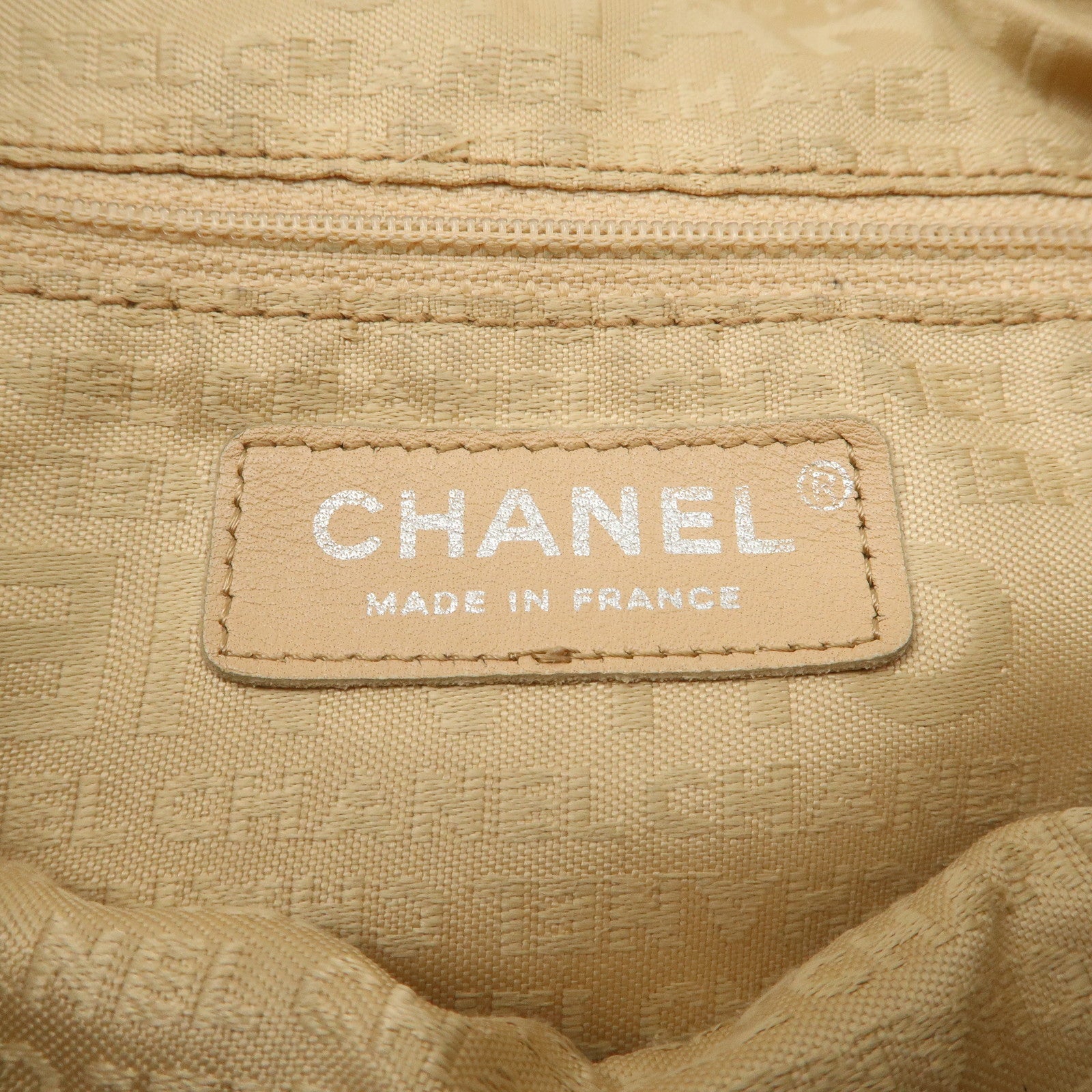 CHANEL Matelasse Lamb Skin Chain Shoulder Bag Beige A29285 Used